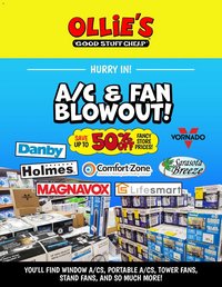 Ollie's offer from 06/12/2026 Ollie's A/C and Fan Ad
