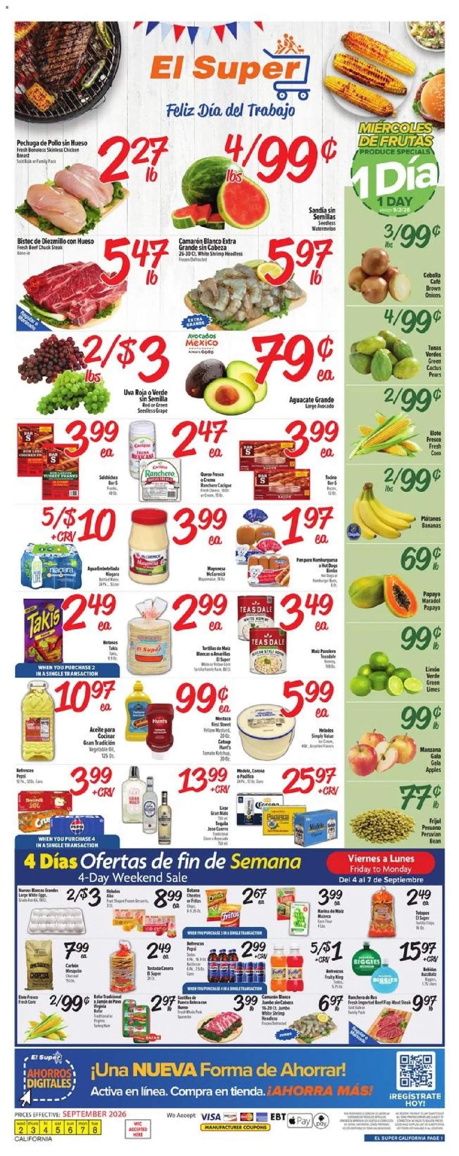 El Super offer from 09/02/2026 El Super Weekly Ad - CA