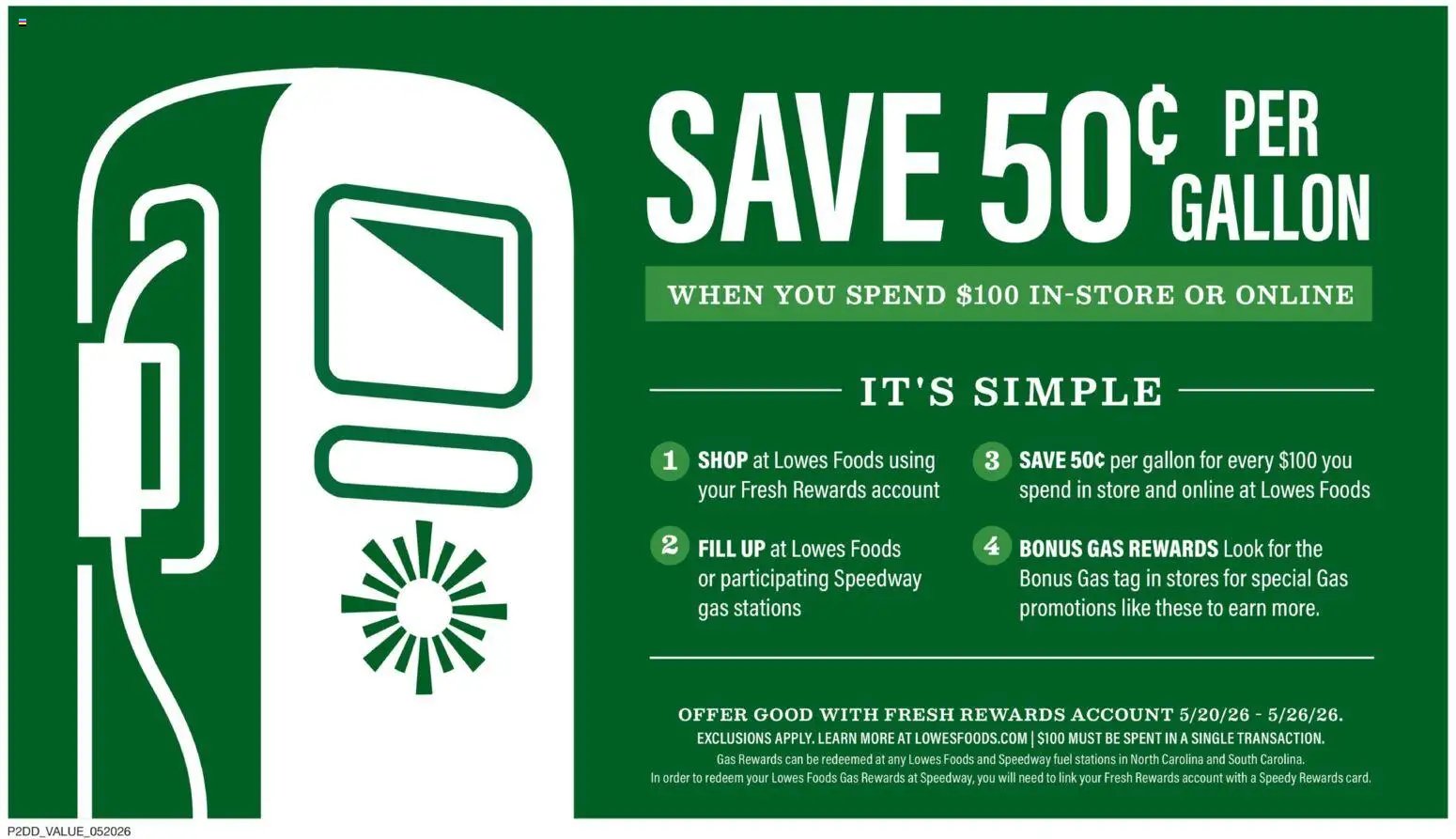 Lowes Foods offer from 05/20/2026 Lowes Foods Weekly Ad - NC