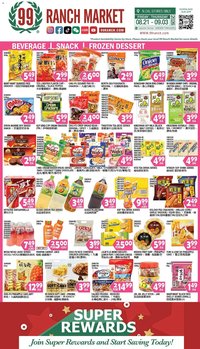 99 Ranch Market offer from 08/21/2026 99 Ranch Market Beverages | Snack | Frozen Dessert