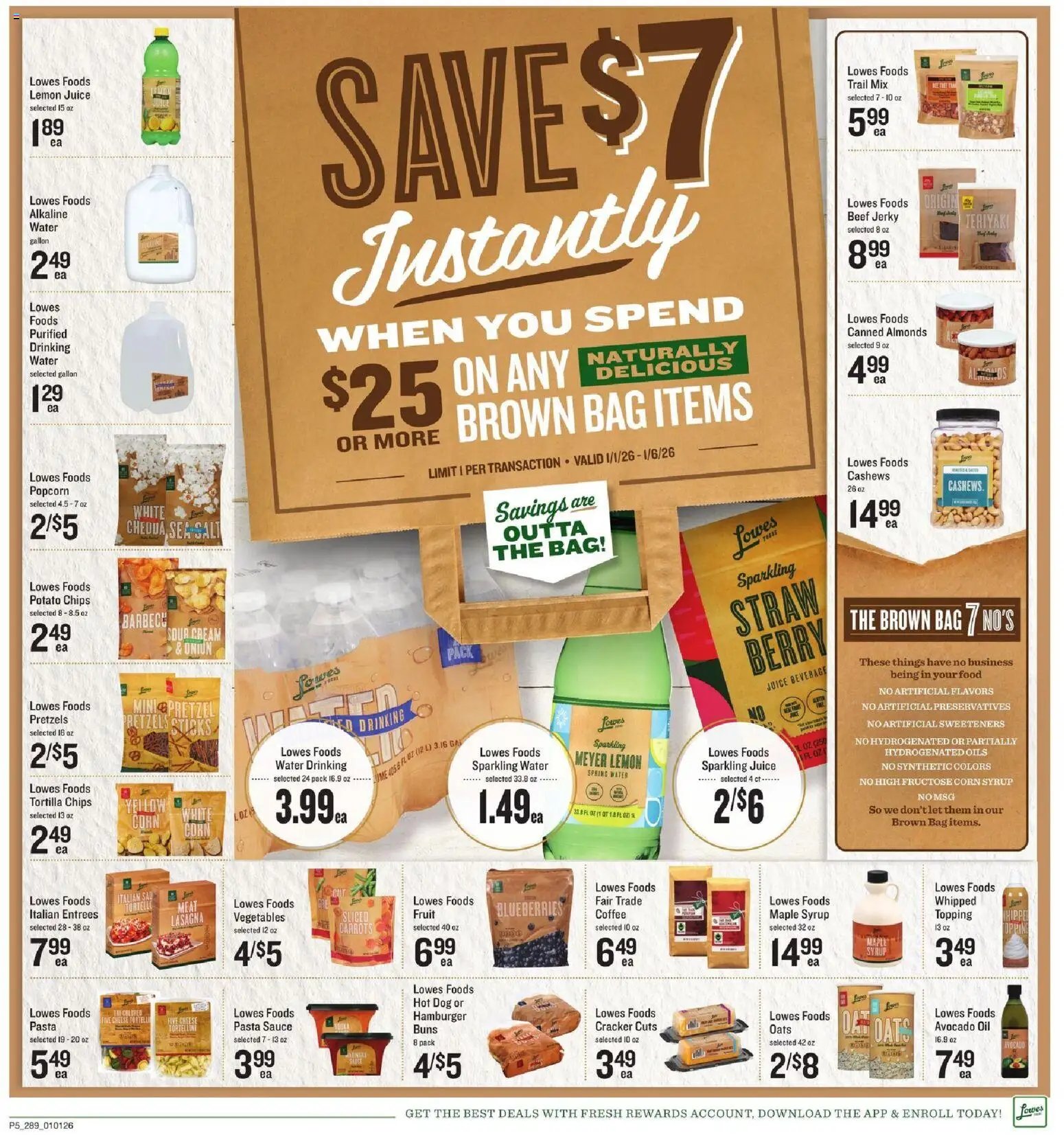 Lowes Foods offer from 01/01/2026 Weekly Ad - GA