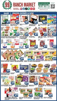 99 Ranch Market offer from 05/29/2026 99 Ranch Market Dairy | Frozen Entree’ & Side