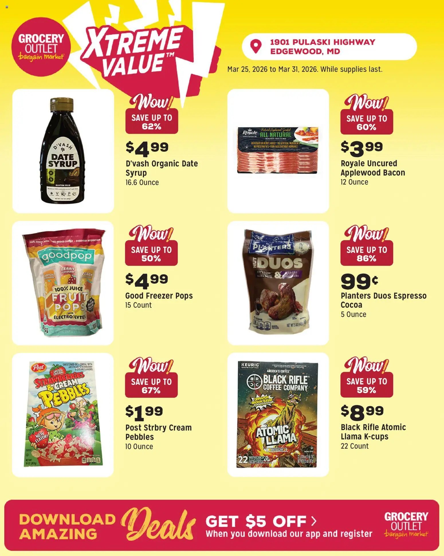 Grocery Outlet offer from 03/25/2026 Grocery Outlet Weekly Ad - MD