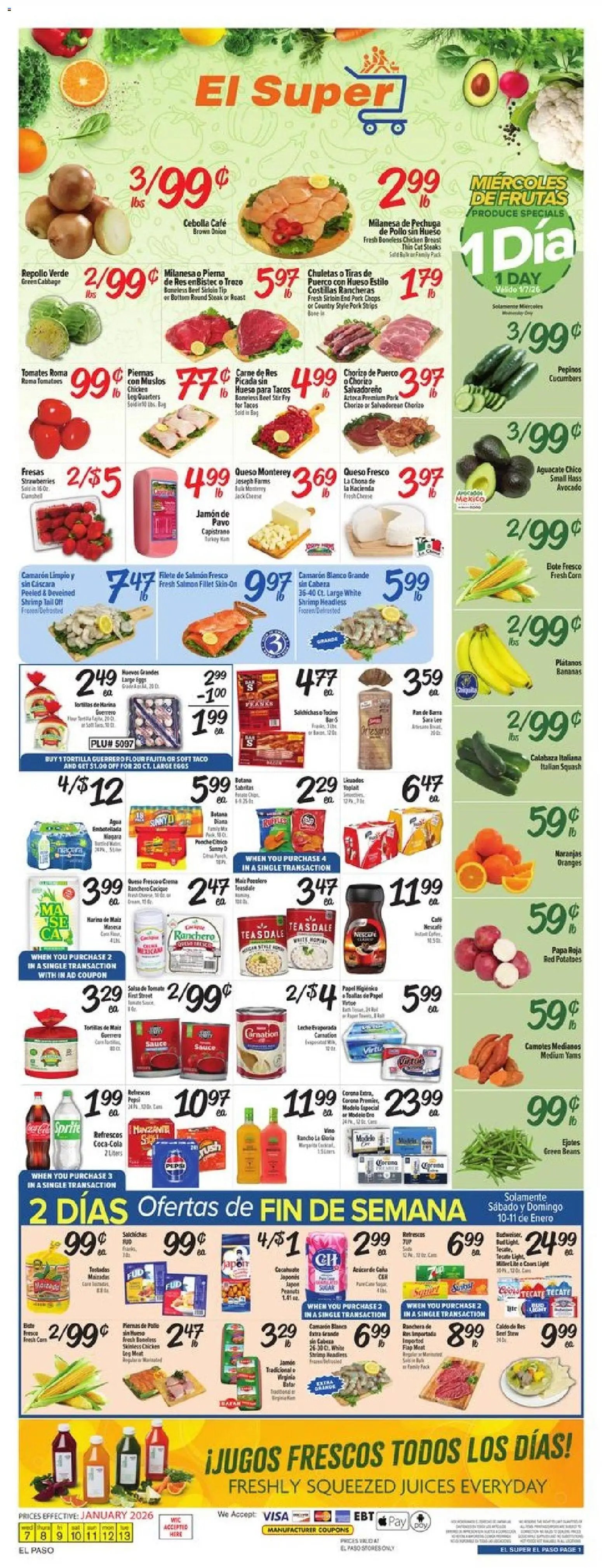 El Super offer from 01/07/2026 Weekly Ad - TX