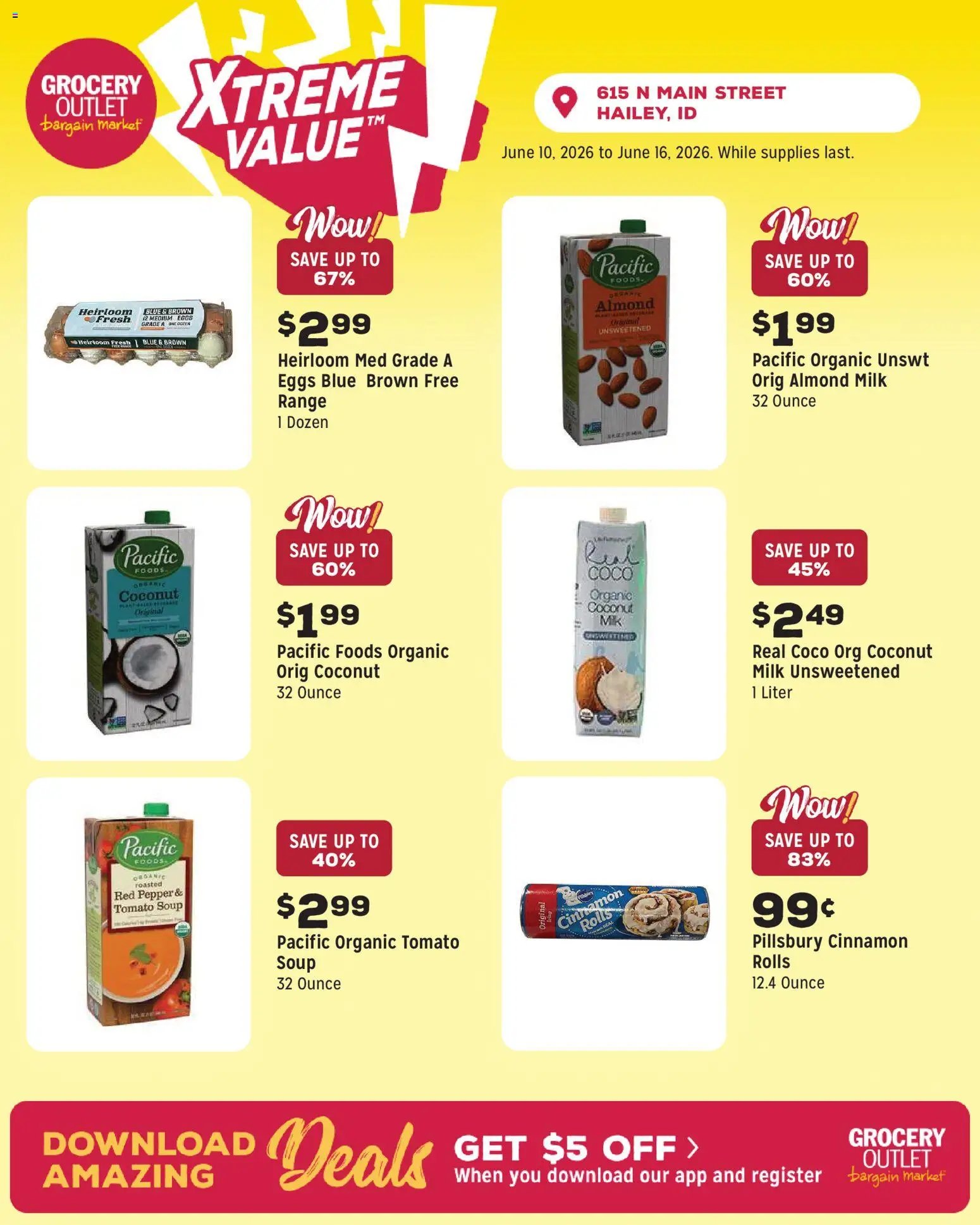 Grocery Outlet offer from 06/10/2026 Grocery Outlet Weekly Ad - ID