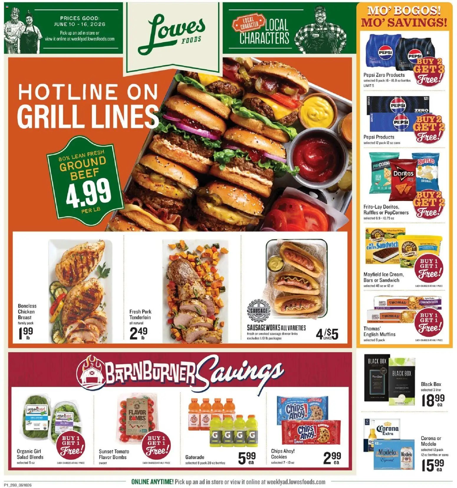 Lowes Foods offer from 06/10/2026 Lowes Foods Weekly Ad - GA