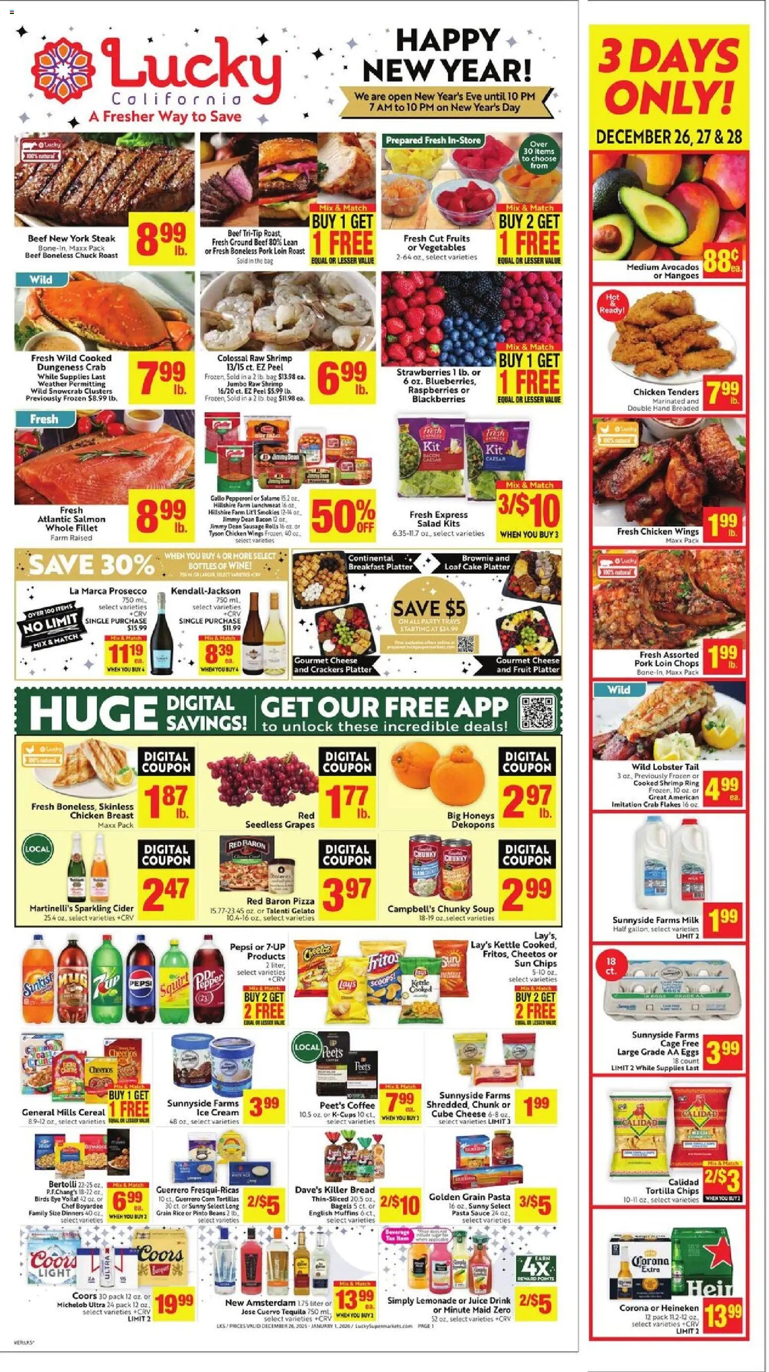 Lucky Supermarkets offer from 12/26/2025 Weekly - CA