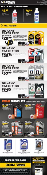 Advance Auto Parts offer from 02/01/2026 Weekly Ad