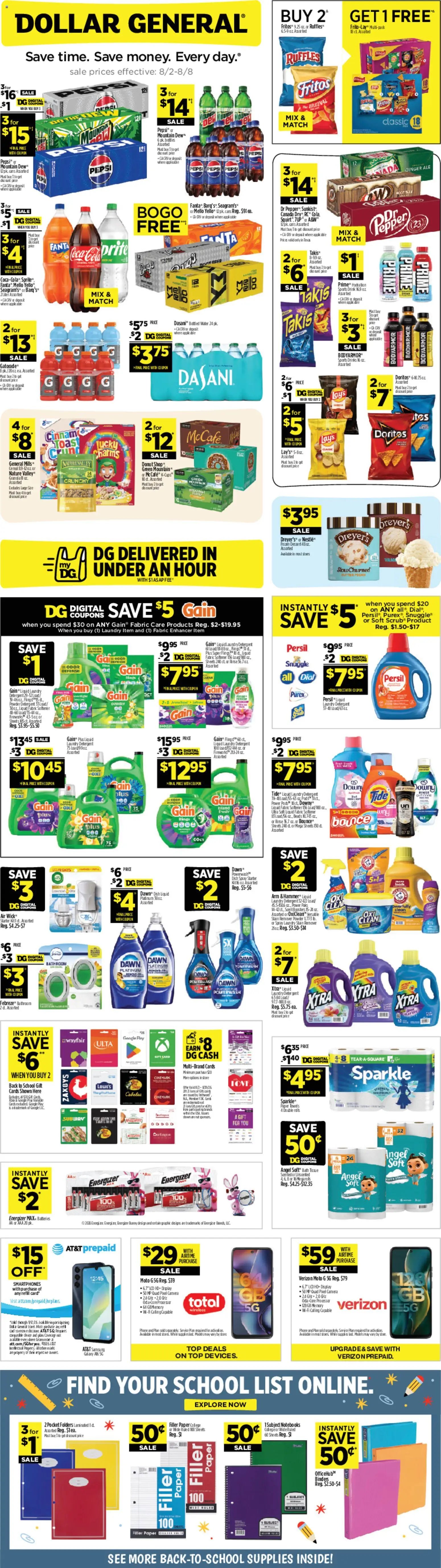 Dollar General offer from 08/02/2026 Dollar General Weekly Ad - TX