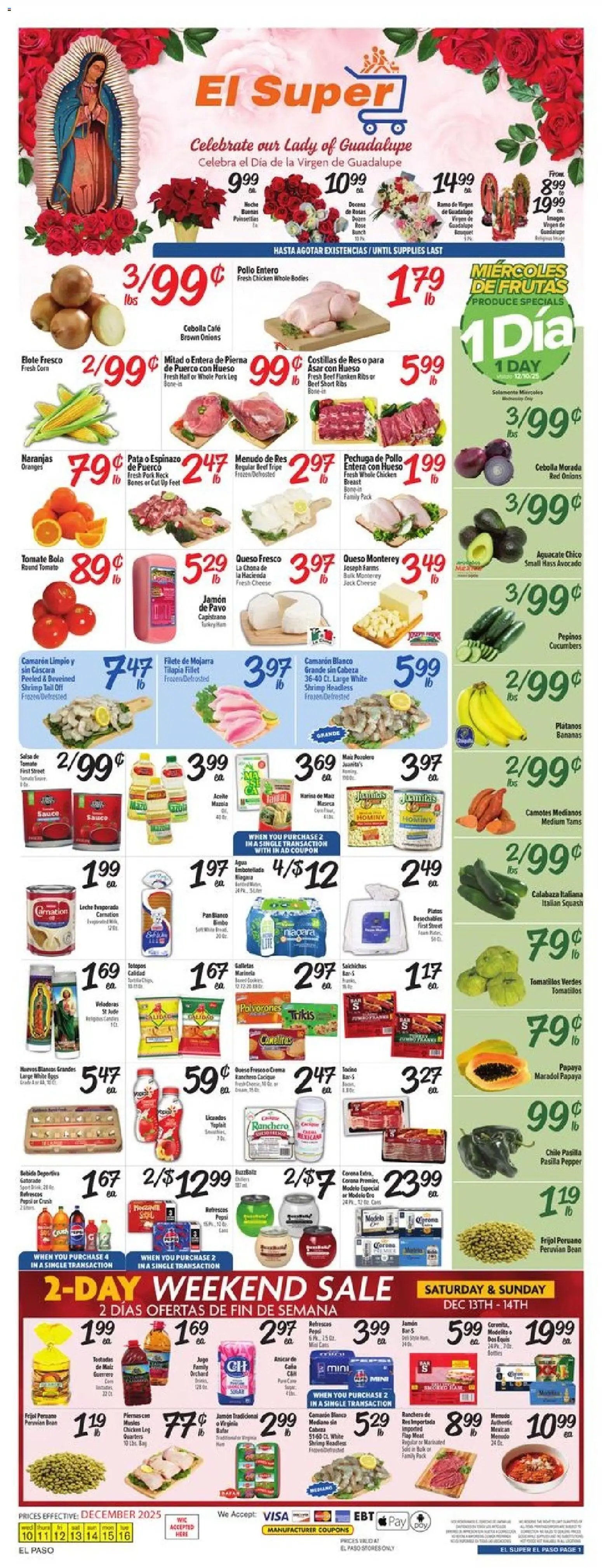 El Super offer from 12/10/2025 Weekly Ad - TX