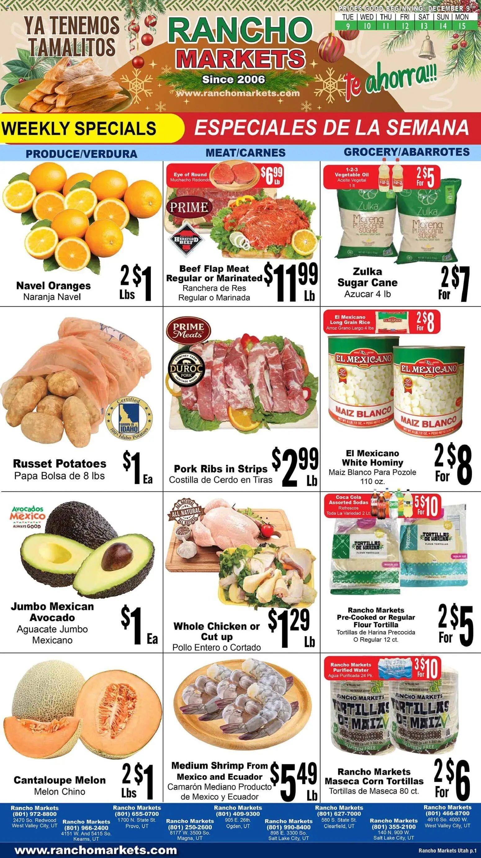 Rancho Markets offer from 12/09/2025 Weekly Ad