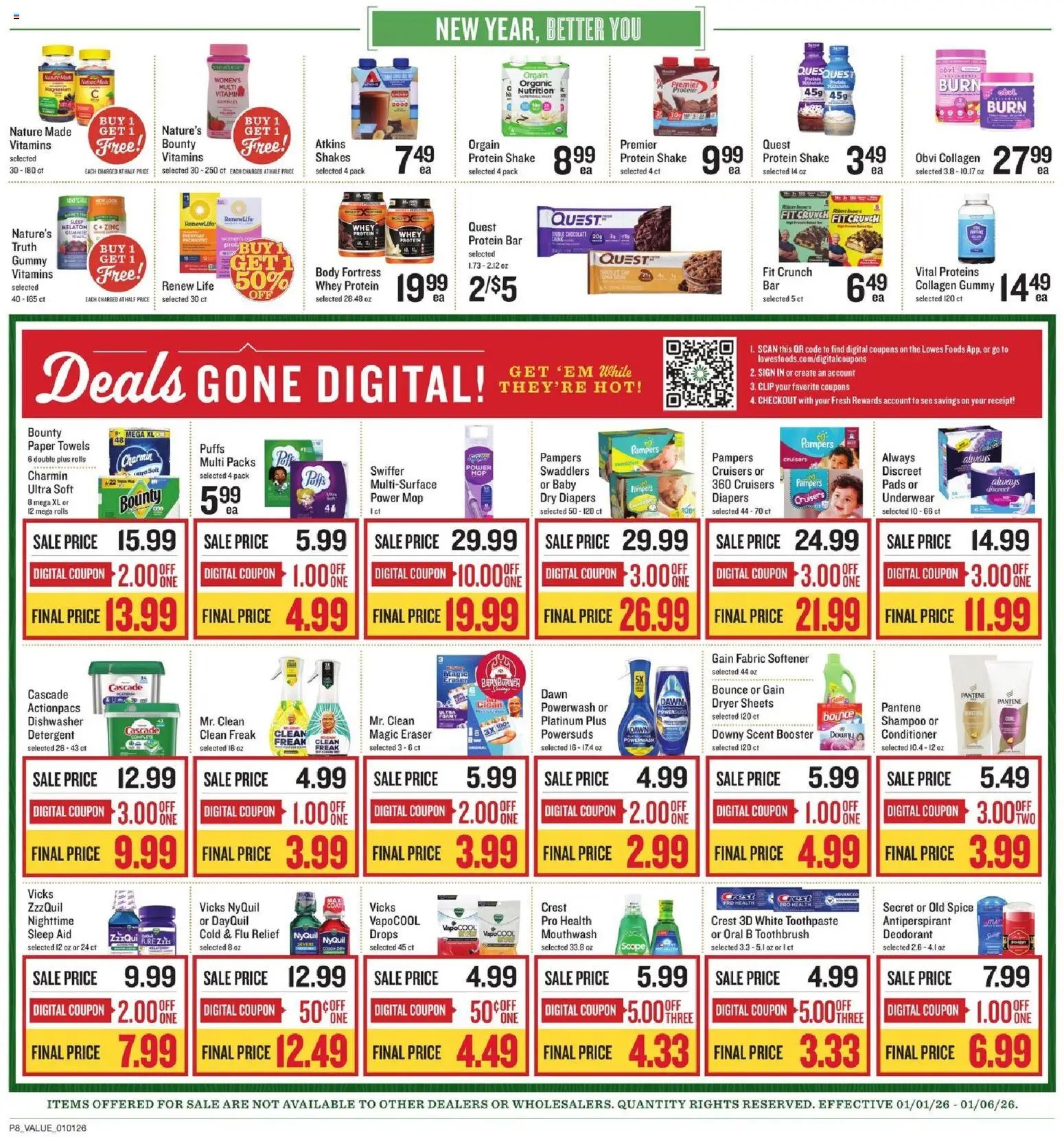 Lowes Foods offer from 01/01/2026 Weekly Ad - NC