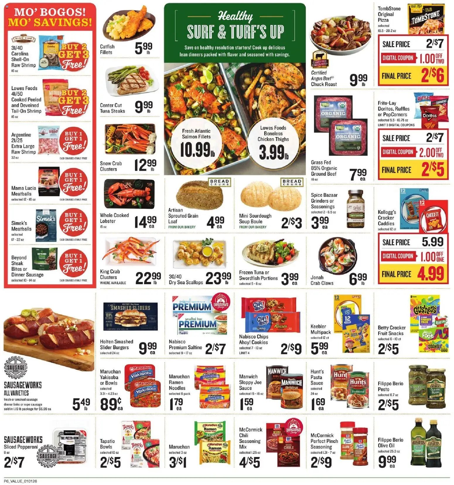 Lowes Foods offer from 01/01/2026 Weekly Ad - NC