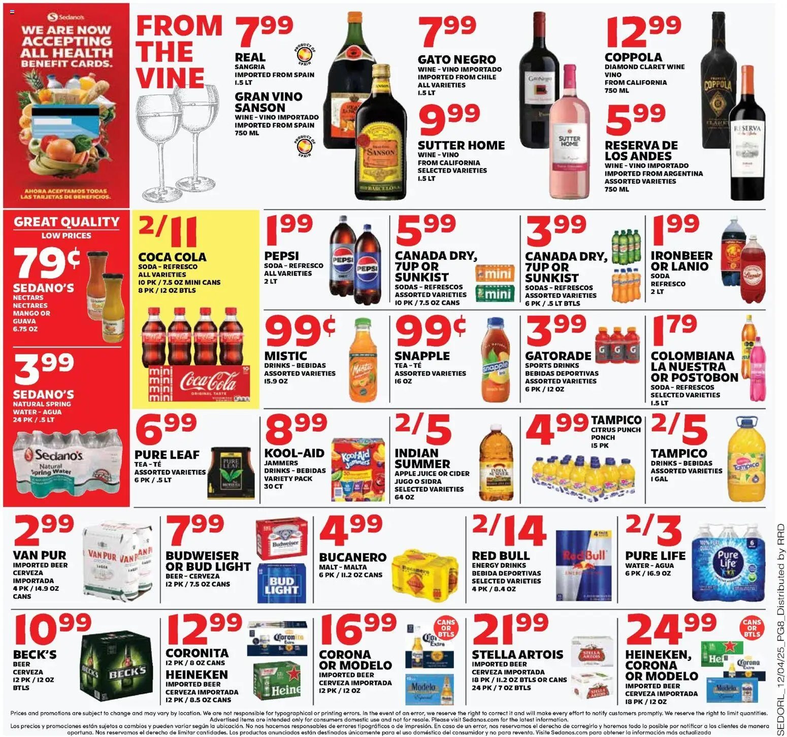 Sedano's offer from 12/03/2025 Weekly Ad