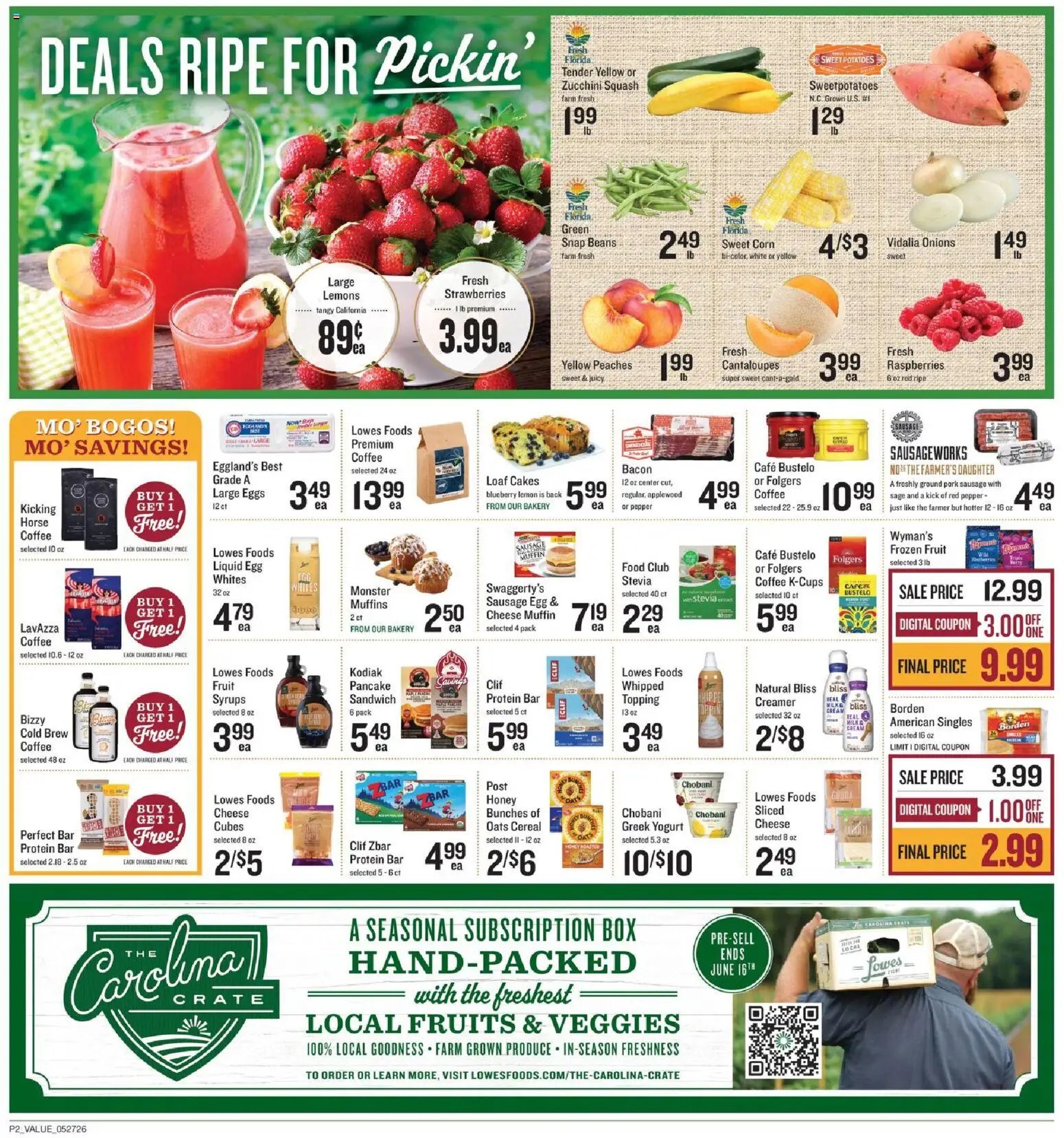 Lowes Foods offer from 05/27/2026 Lowes Foods Weekly Ad - NC