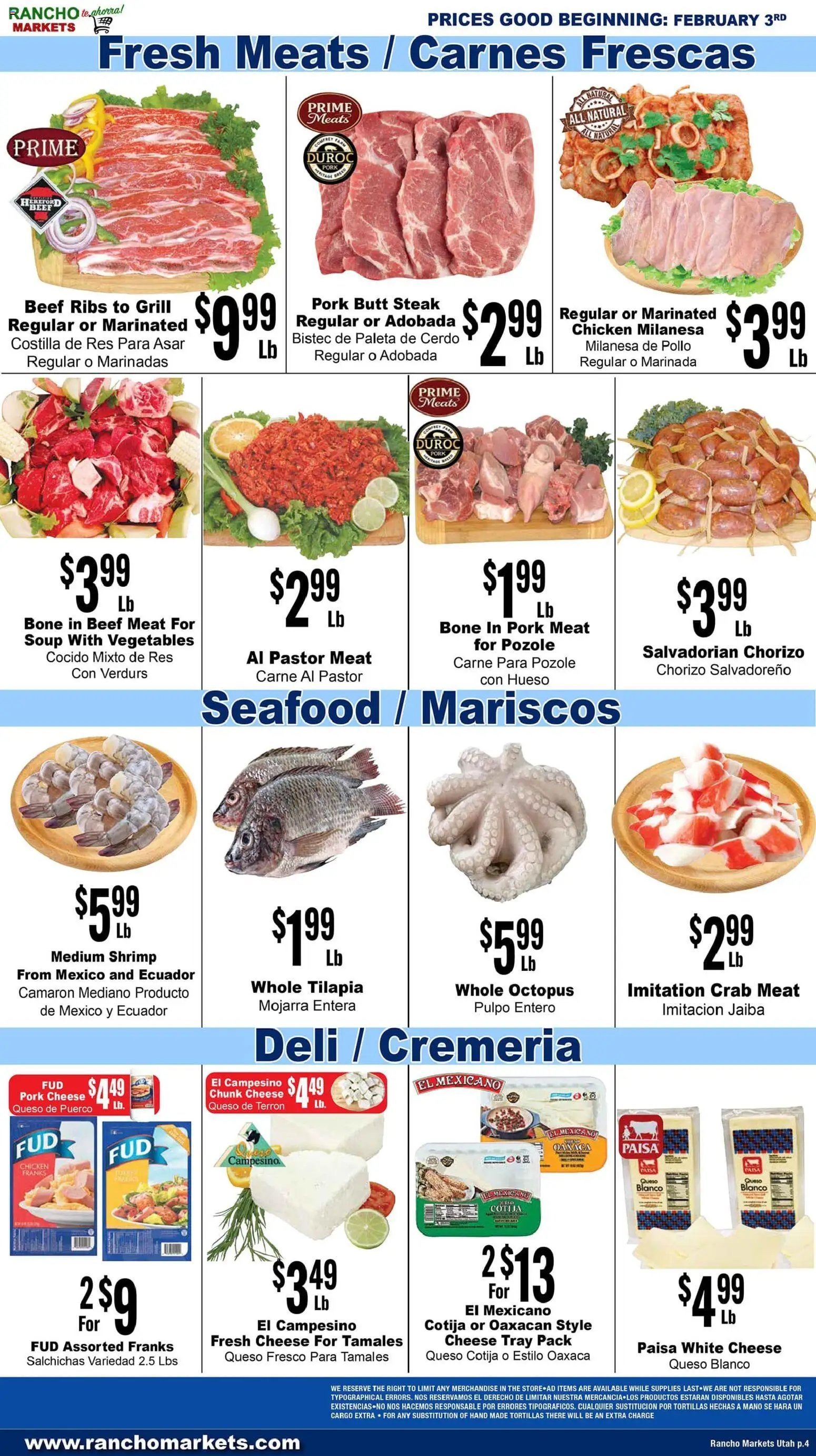 Rancho Markets offer from 02/03/2026 Weekly Ad