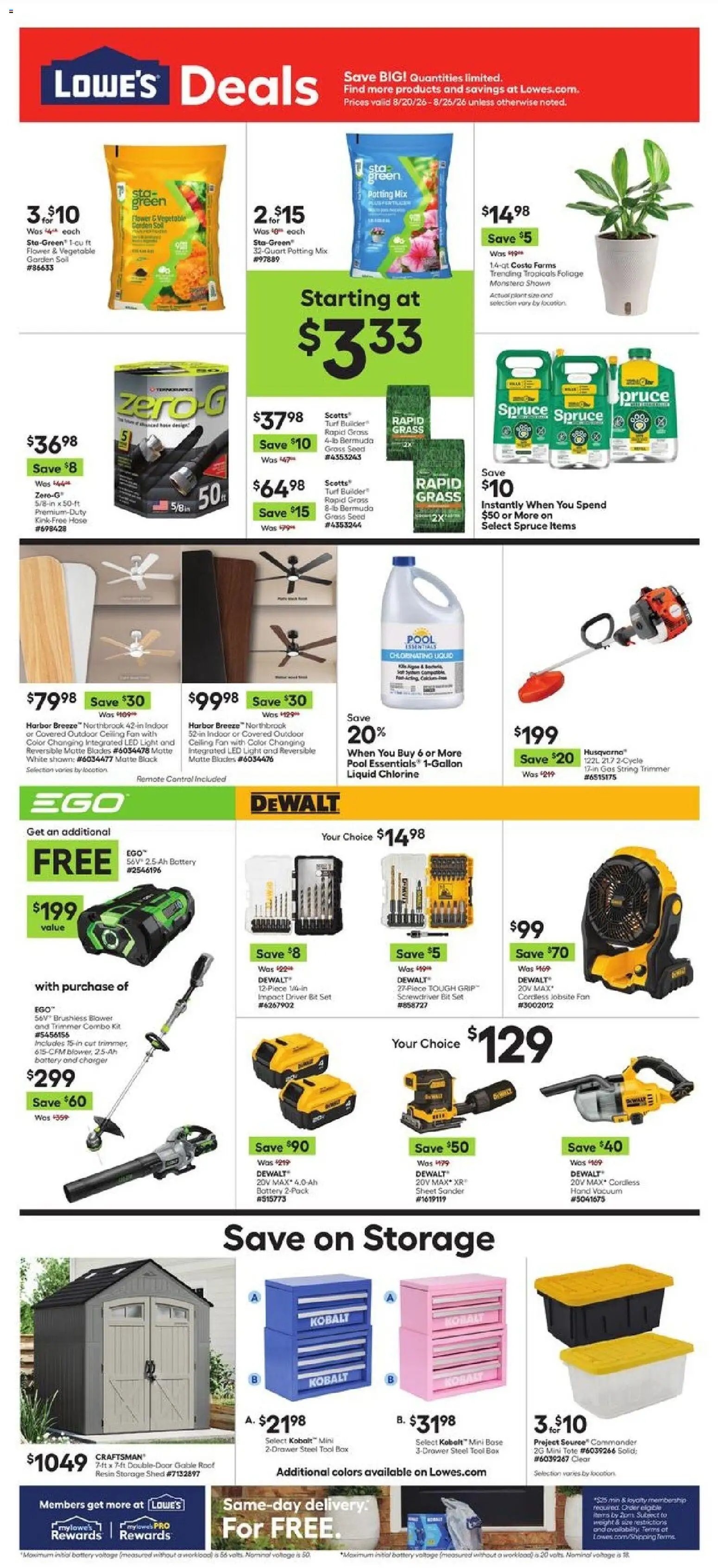 Lowe's offer from 08/20/2026 Lowe's Weekly Ad