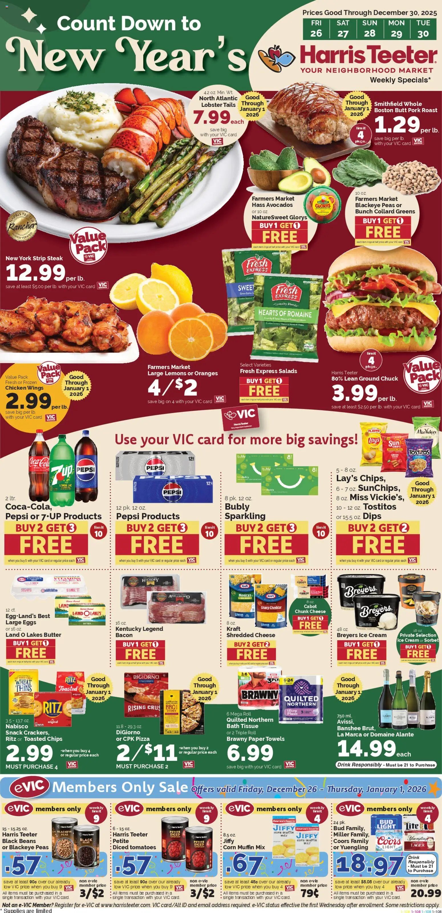 Harris Teeter offer from 12/26/2025 Weekly Ad