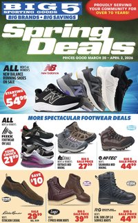 Big 5 Sporting Goods offer from 03/20/2026 Big 5 Sporting Goods Weekly Ad