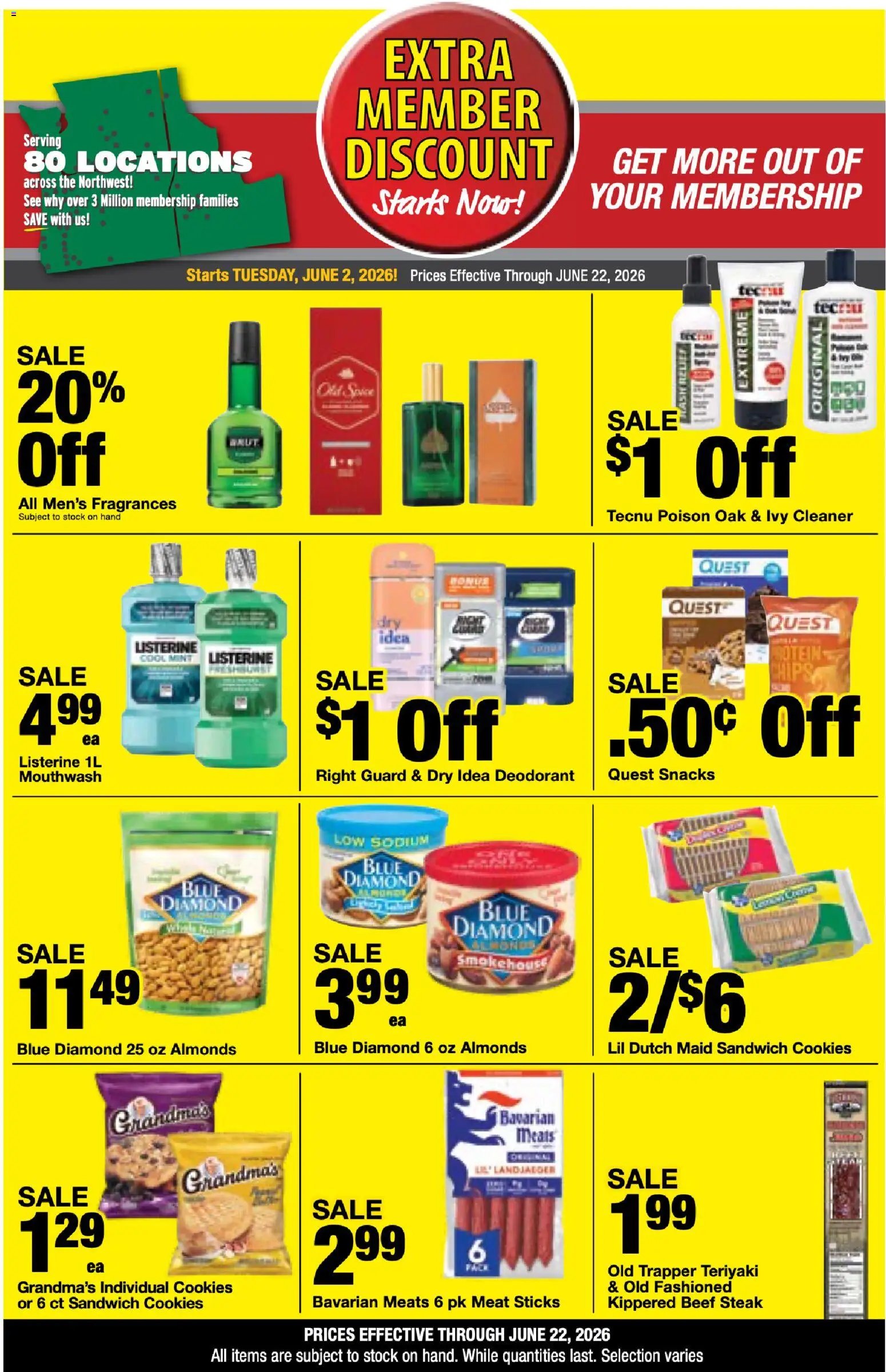 Bi-Mart offer from 06/02/2026 Bi-Mart Extra Member Discount