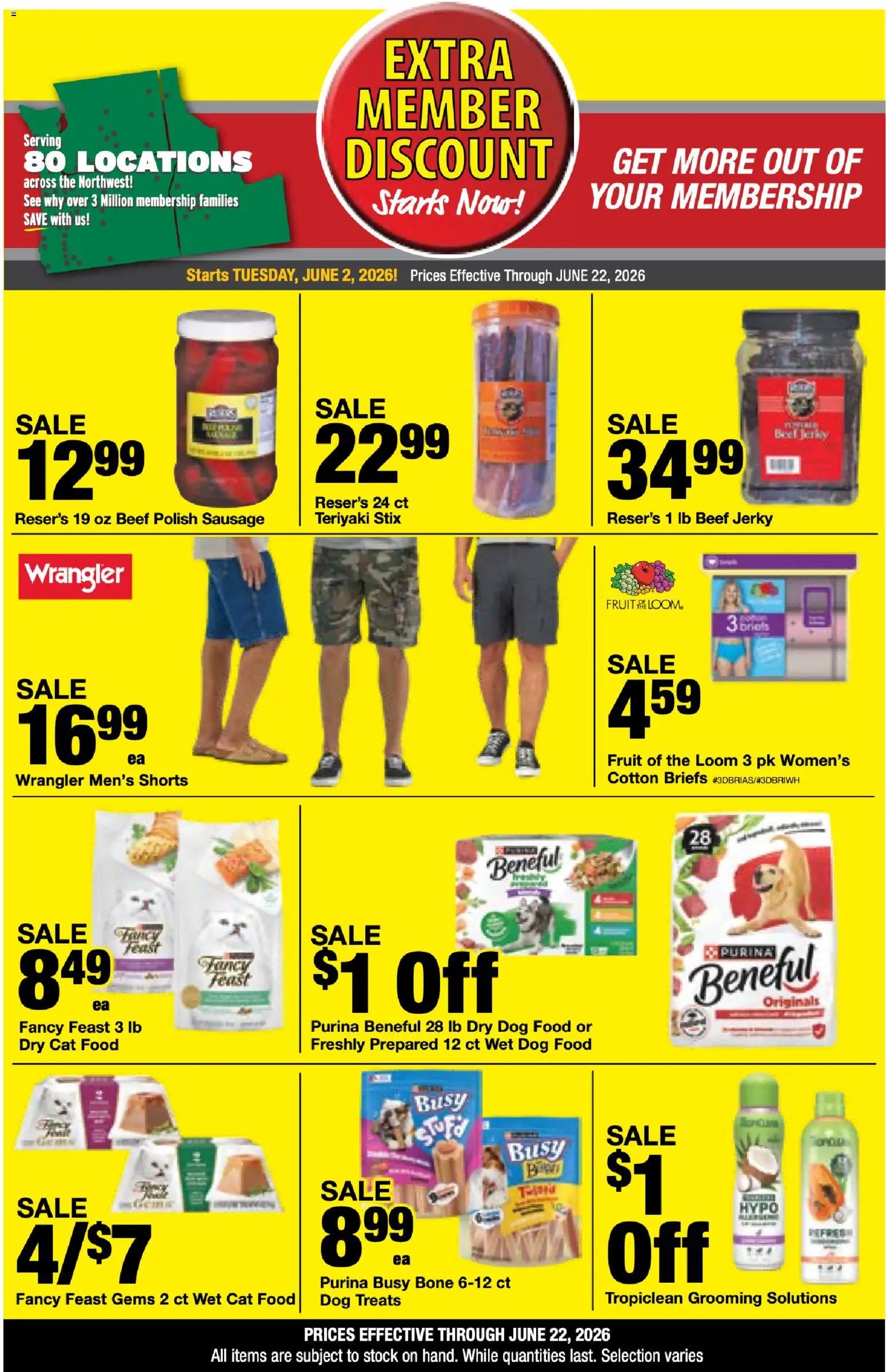 Bi-Mart offer from 06/02/2026 Bi-Mart Extra Member Discount