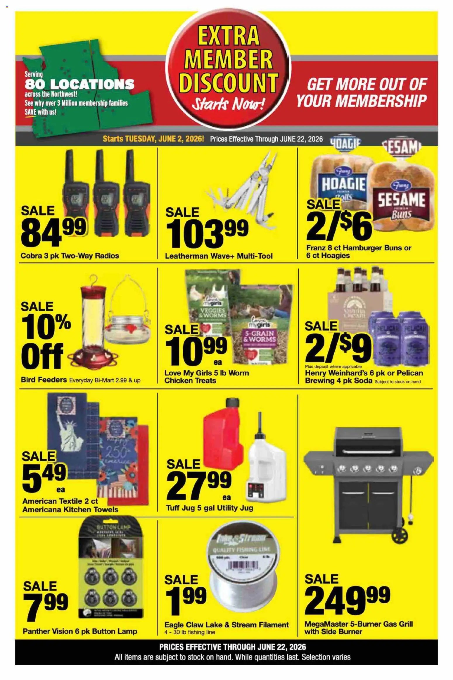 Bi-Mart offer from 06/02/2026 Bi-Mart Extra Member Discount