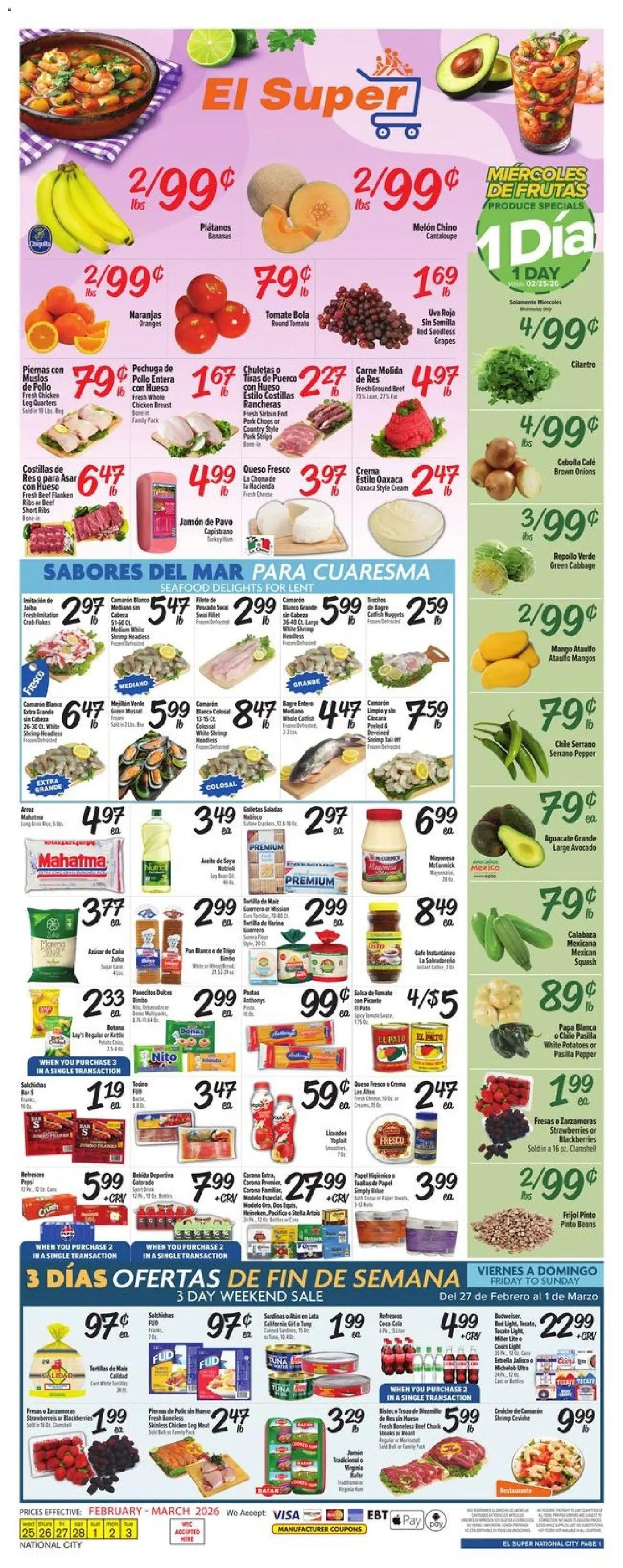 El Super offer from 02/25/2026 Weekly Ad
