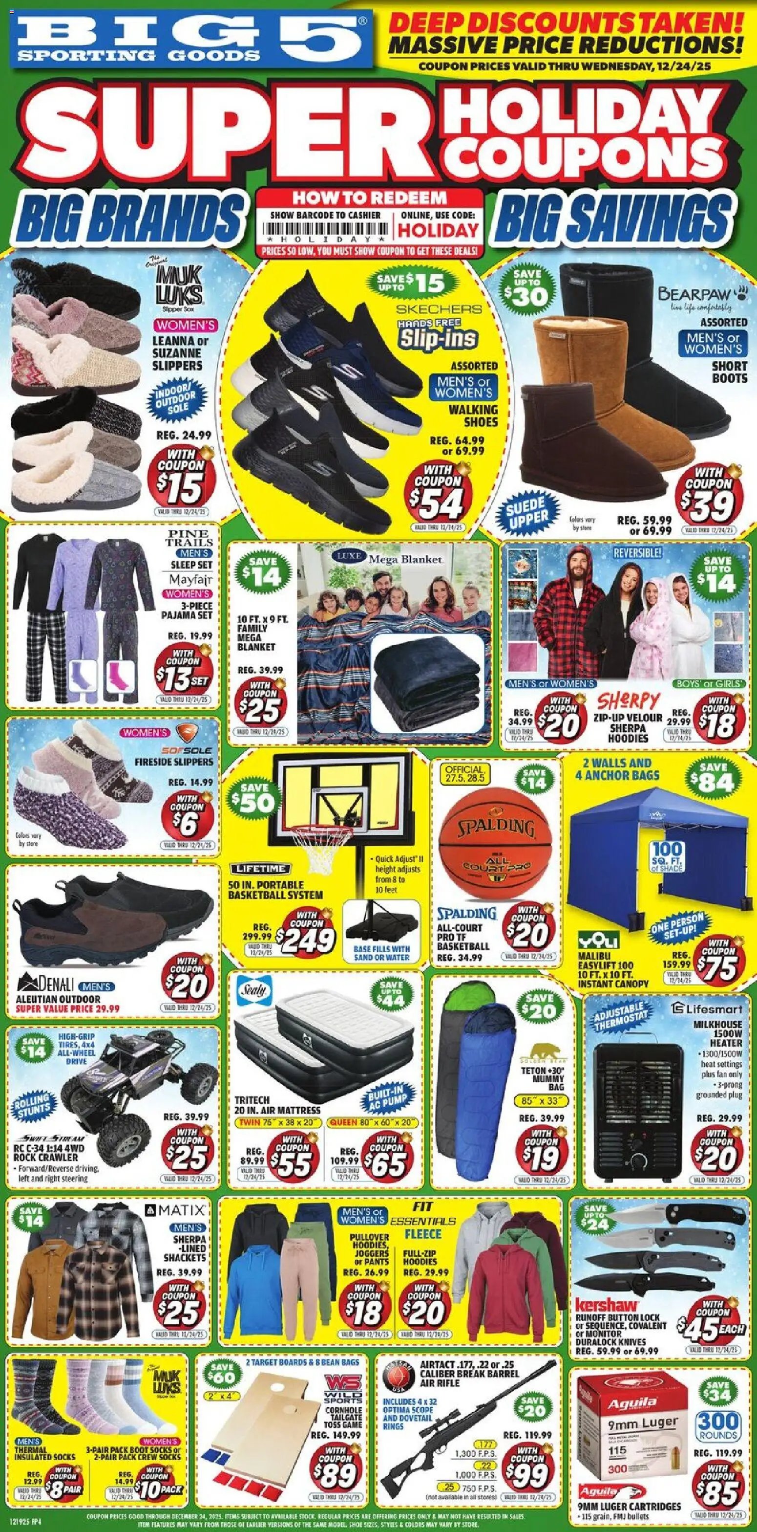 Big 5 Sporting Goods offer from 12/19/2025 Weekly Ad