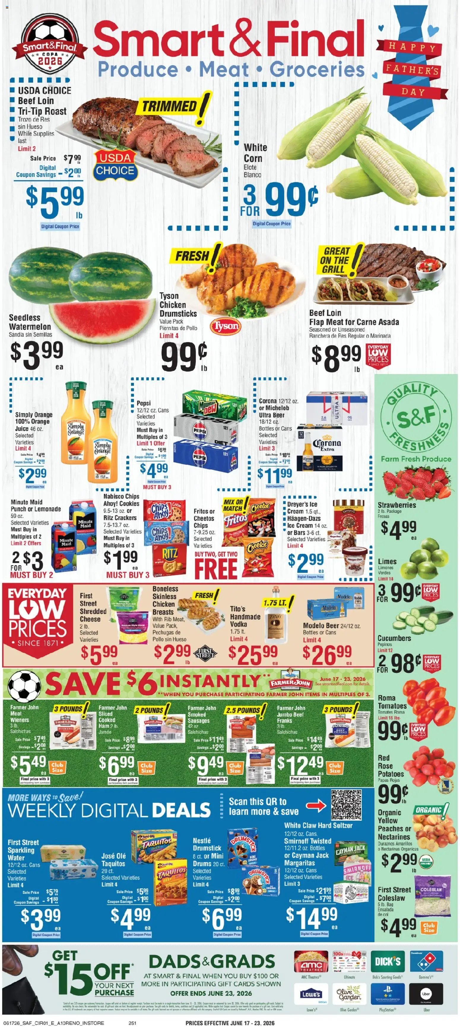 Smart & Final offer from 06/17/2026 Smart & Final Weekly Ad