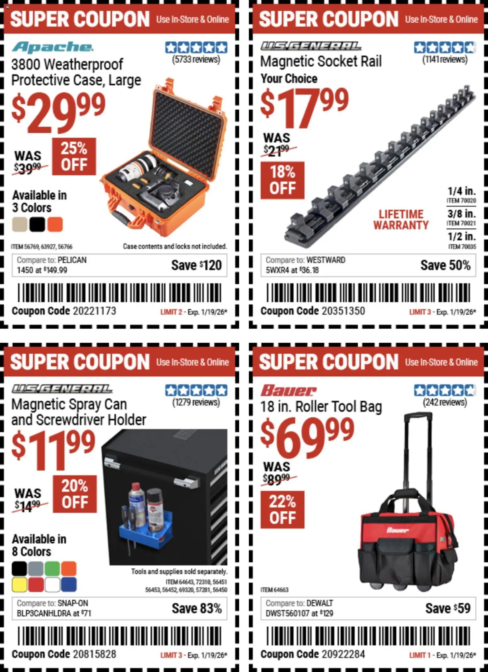 Harbor Freight offer from 12/29/2025 Weekly Ad