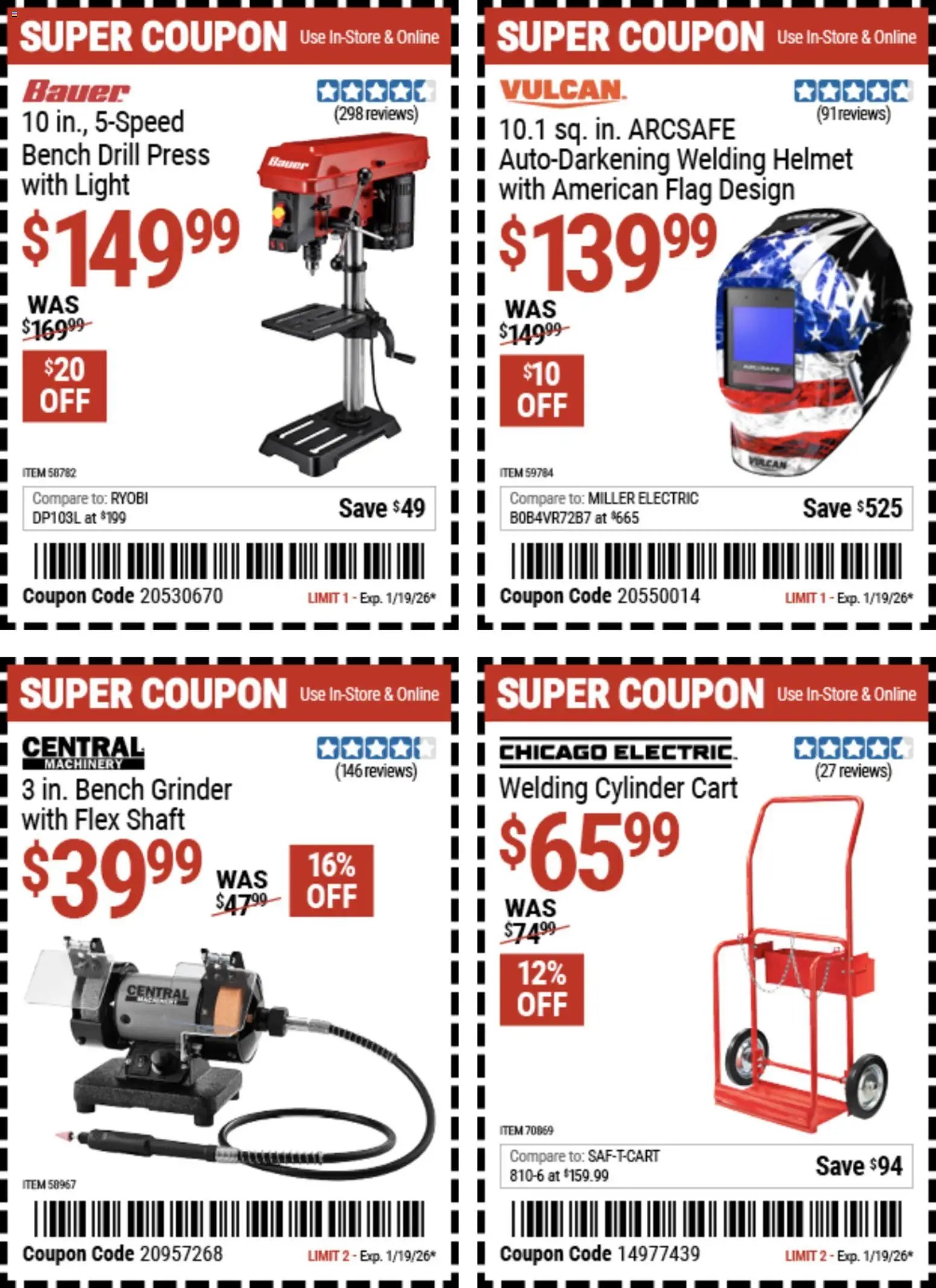 Harbor Freight offer from 12/29/2025 Weekly Ad