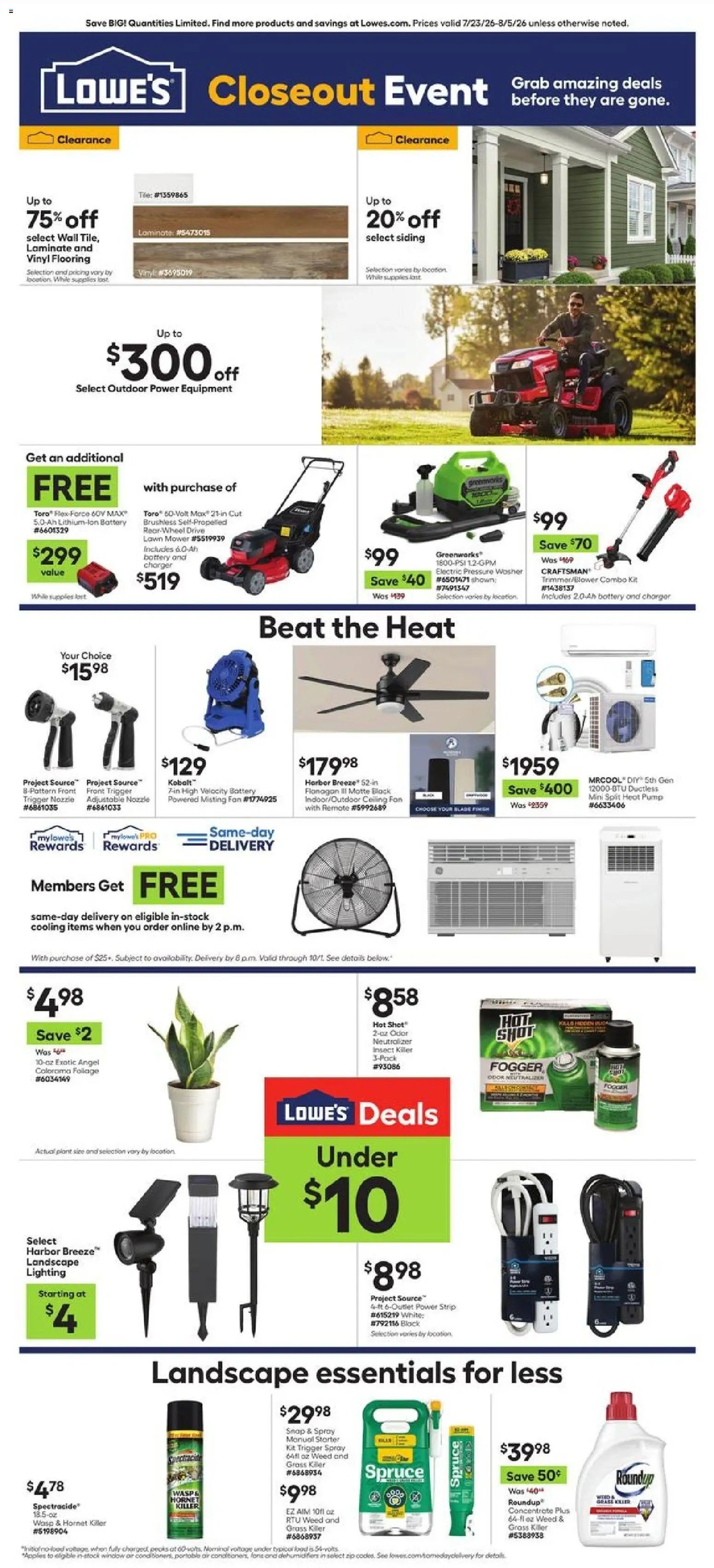 Lowe's offer from 07/23/2026 Lowe's Weekly Ad
