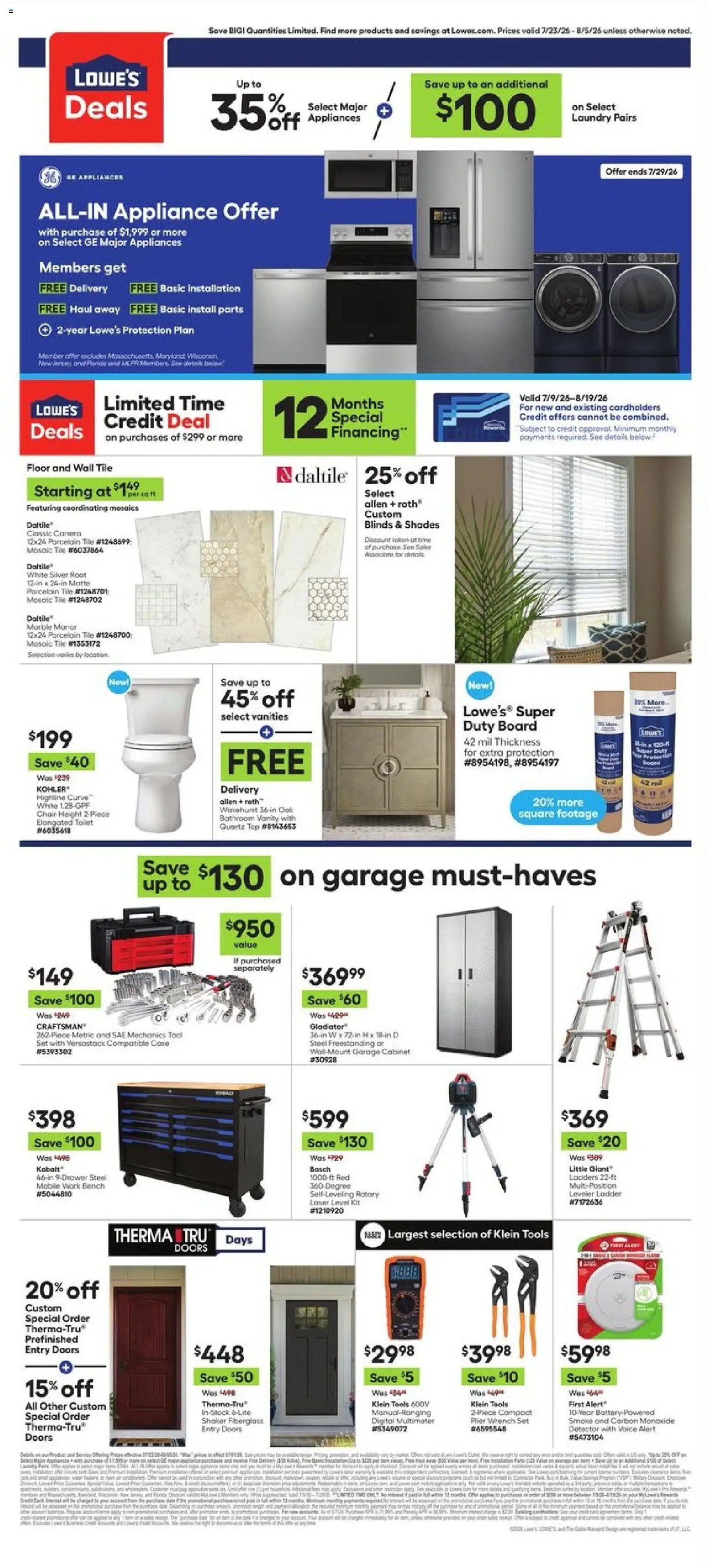 Lowe's offer from 07/23/2026 Lowe's Weekly Ad
