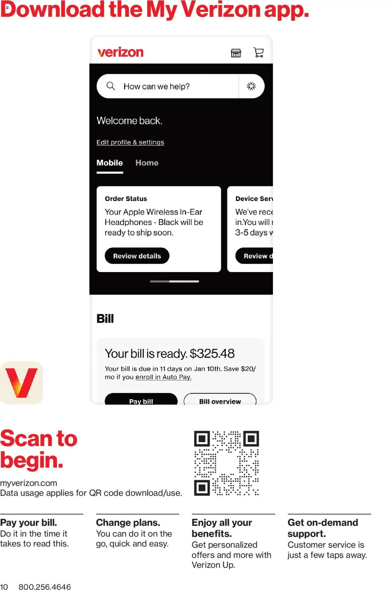 Verizon offer from 11/01/2024 Brochure