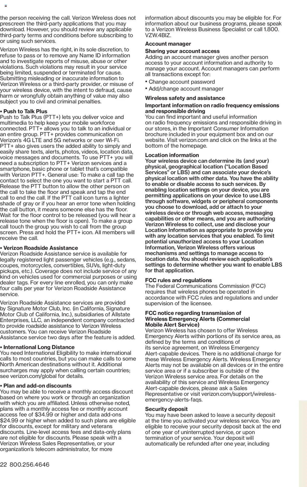 Verizon offer from 11/01/2024 Brochure