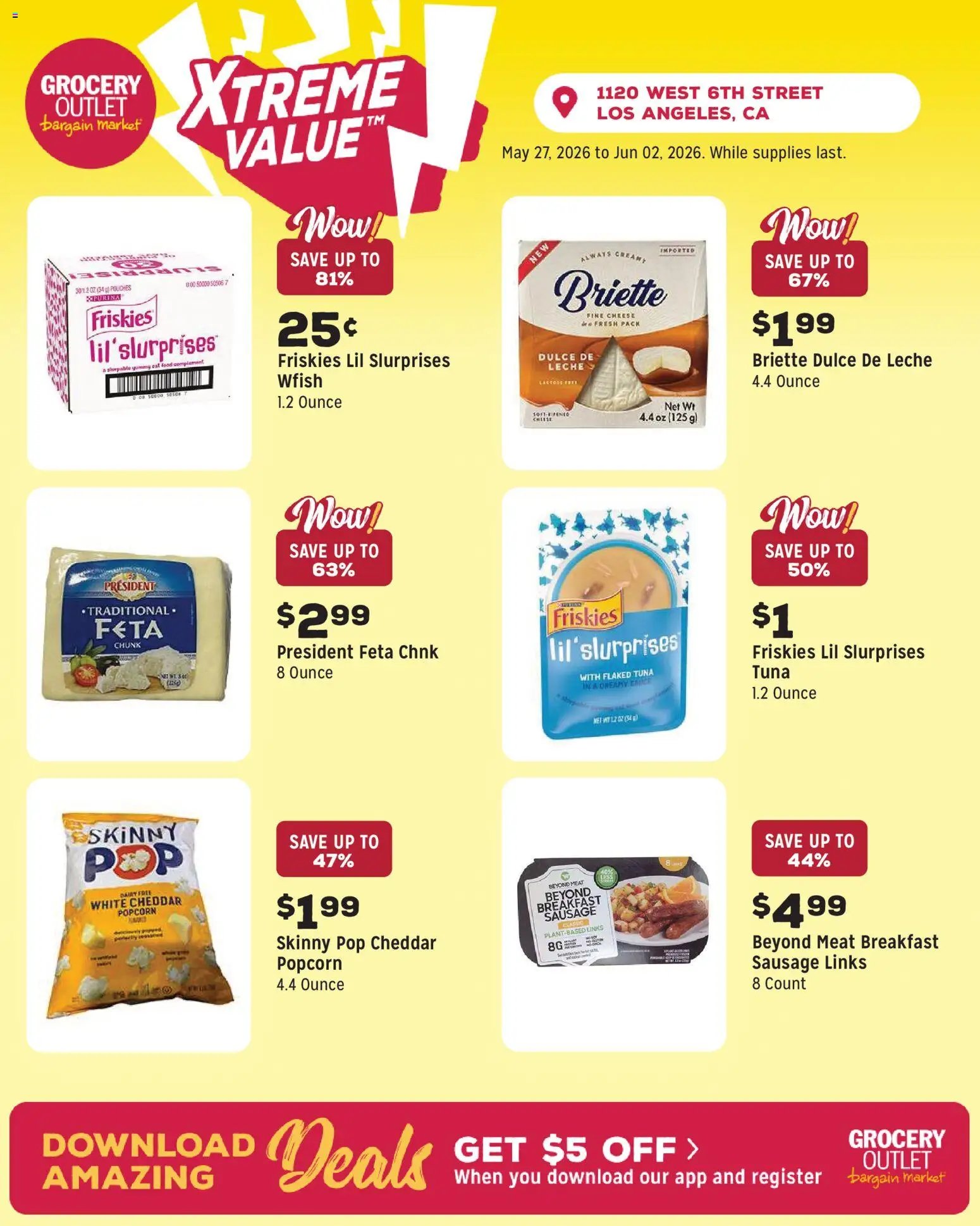 Grocery Outlet offer from 05/27/2026 Grocery Outlet Weekly Ad - CA