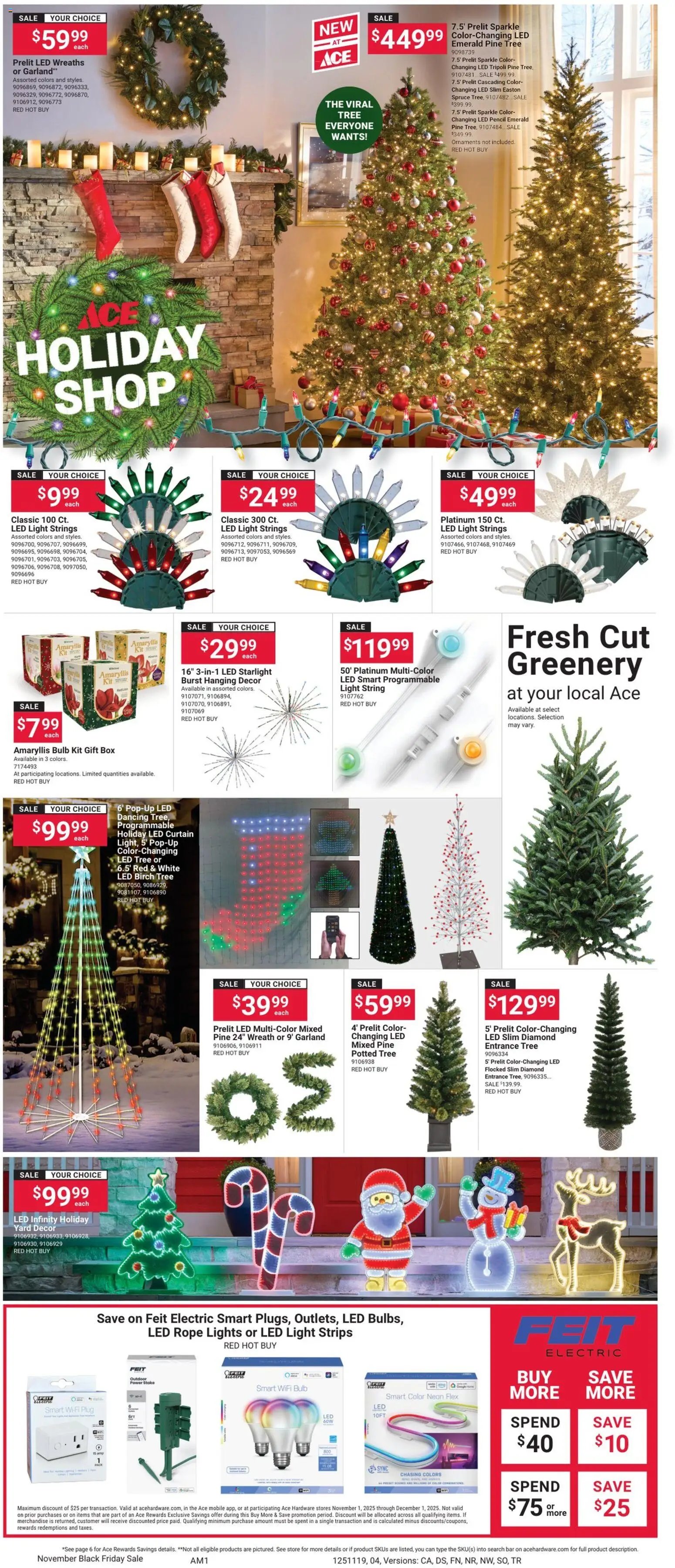 ACE Hardware offer from 11/01/2025 Black Friday