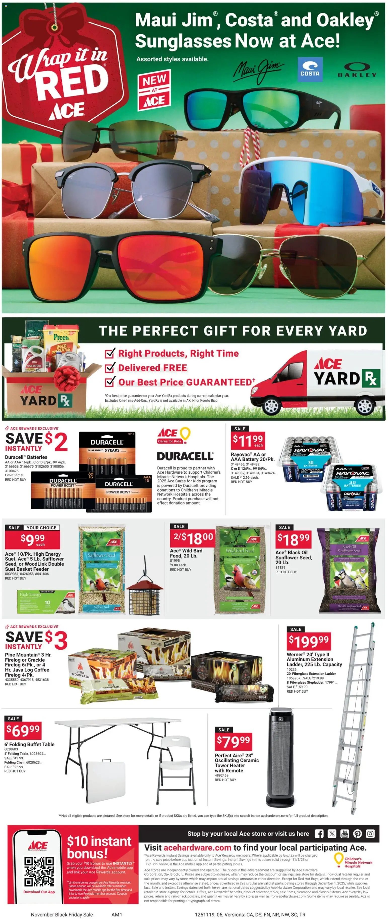 ACE Hardware offer from 11/01/2025 Black Friday