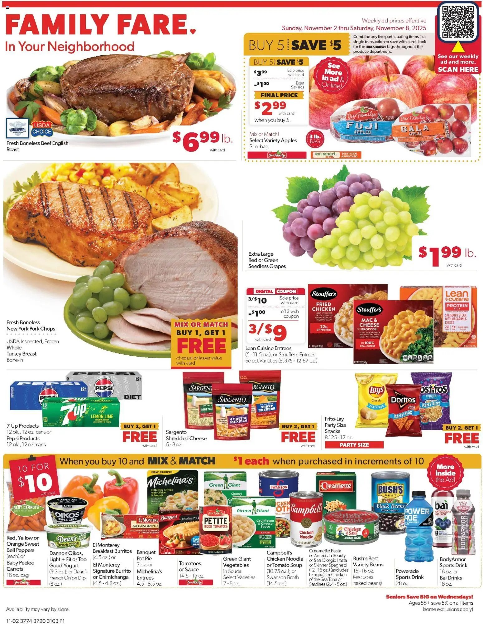 Family Fare offer from 11/02/2025 Weekly Ad - IA (2025-11-02 - 2025-11-08) | 1