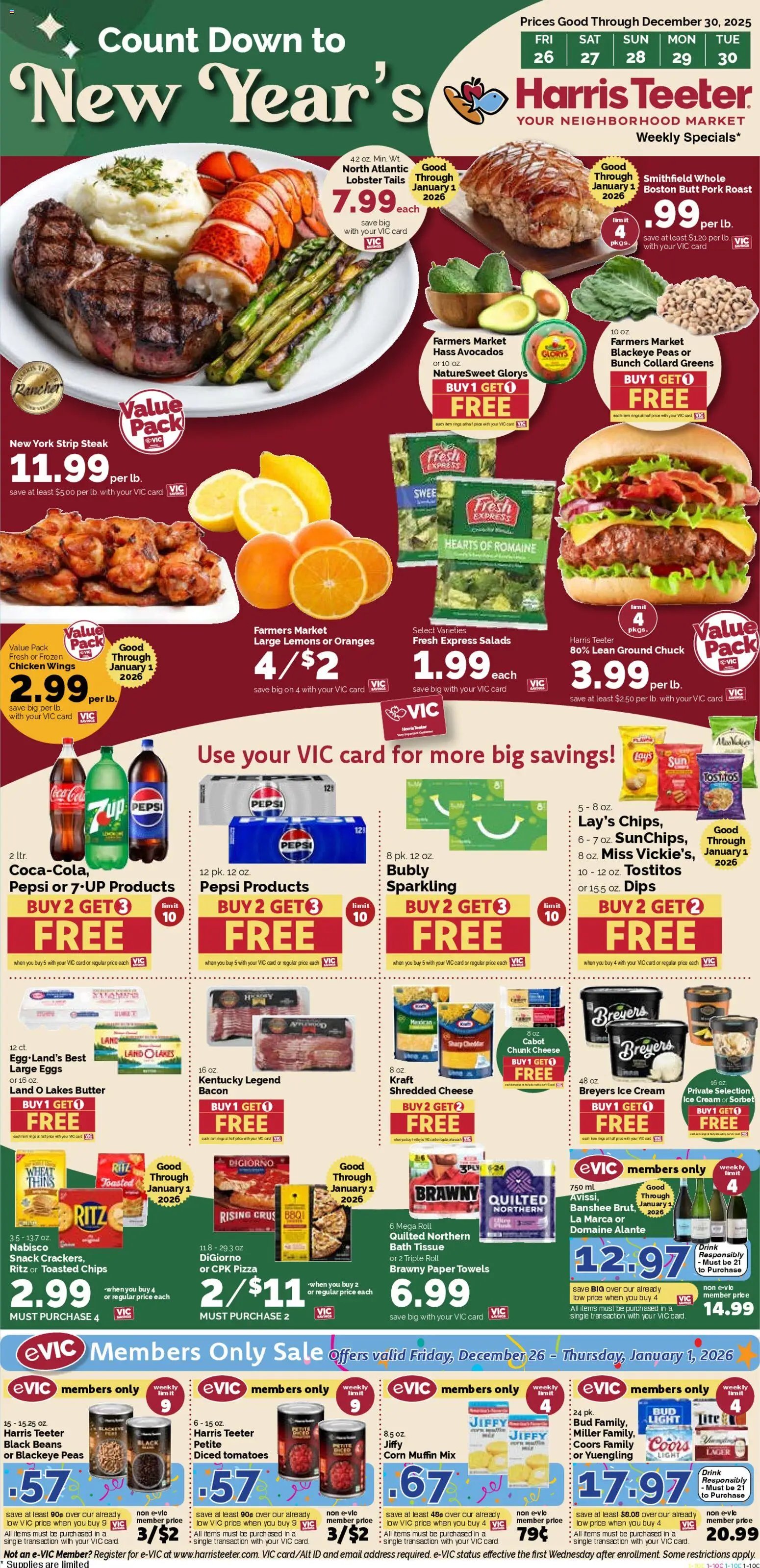 Harris Teeter offer from 12/26/2025 Weekly Ad - NC