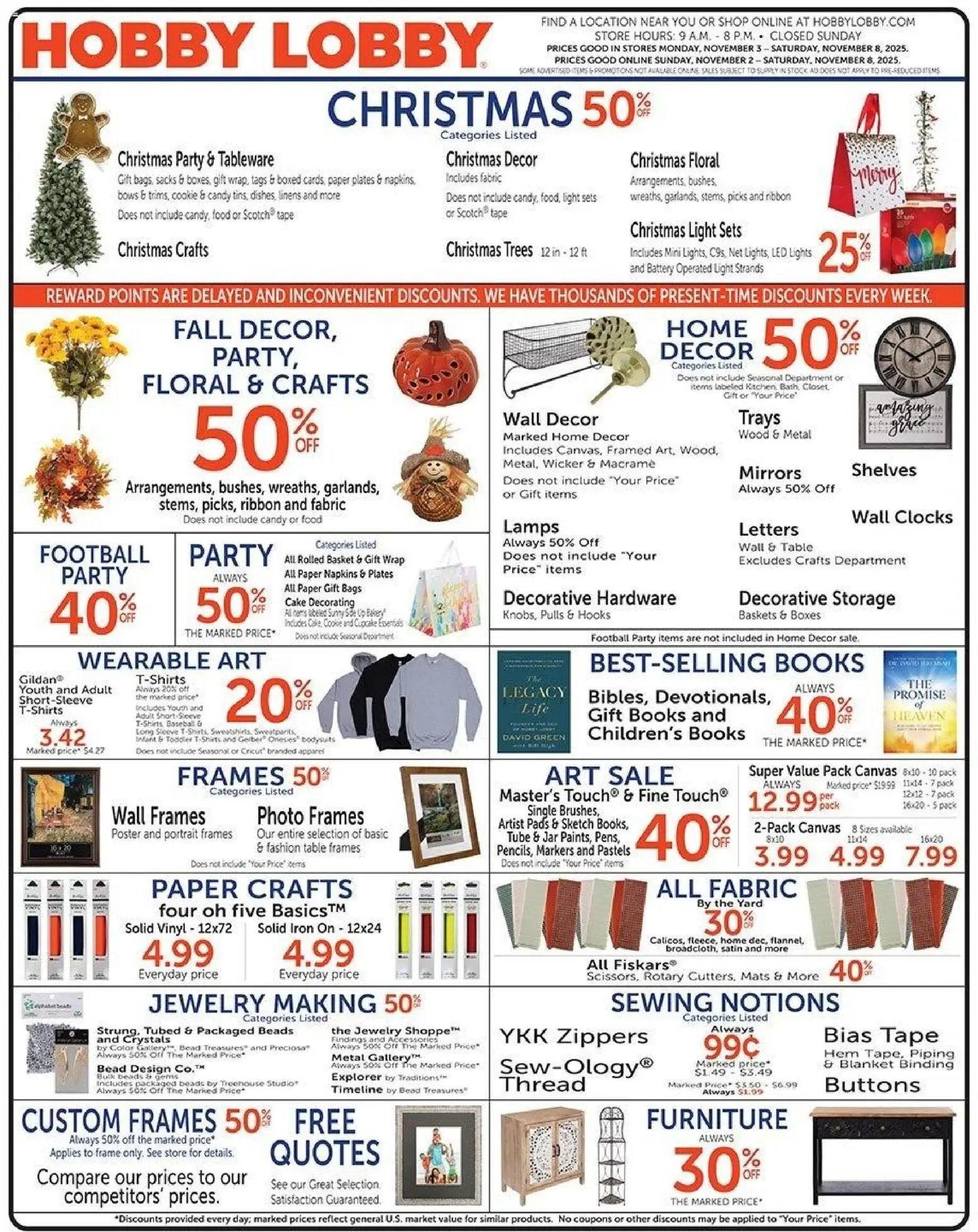 Hobby Lobby offer from 11/02/2025 Weekly Ad (2025-11-02 - 2025-11-08) | 1