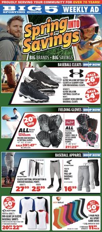 Big 5 Sporting Goods offer from 03/06/2026 Big 5 Sporting Goods Weekly Ad