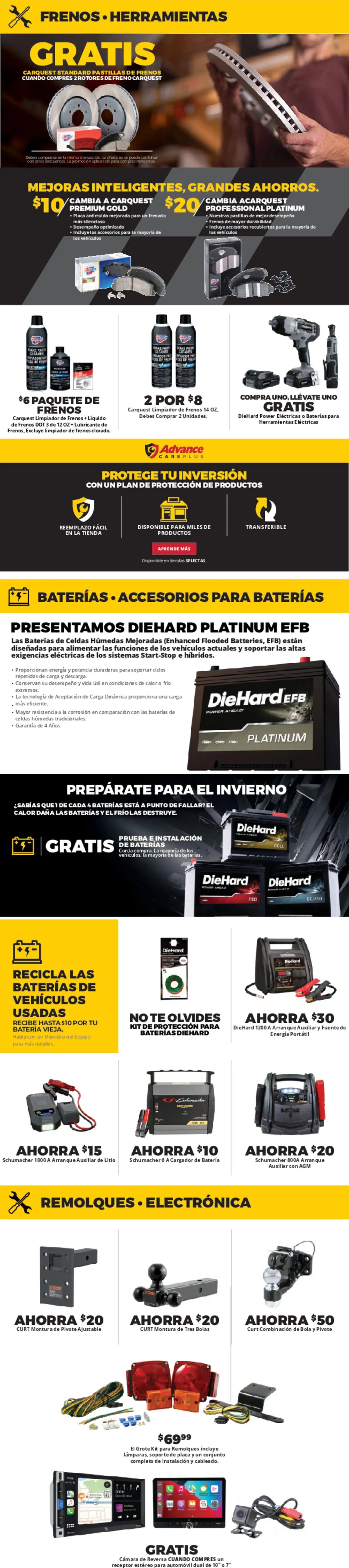 Advance Auto Parts offer from 02/01/2026 Weekly Ad - Spanish