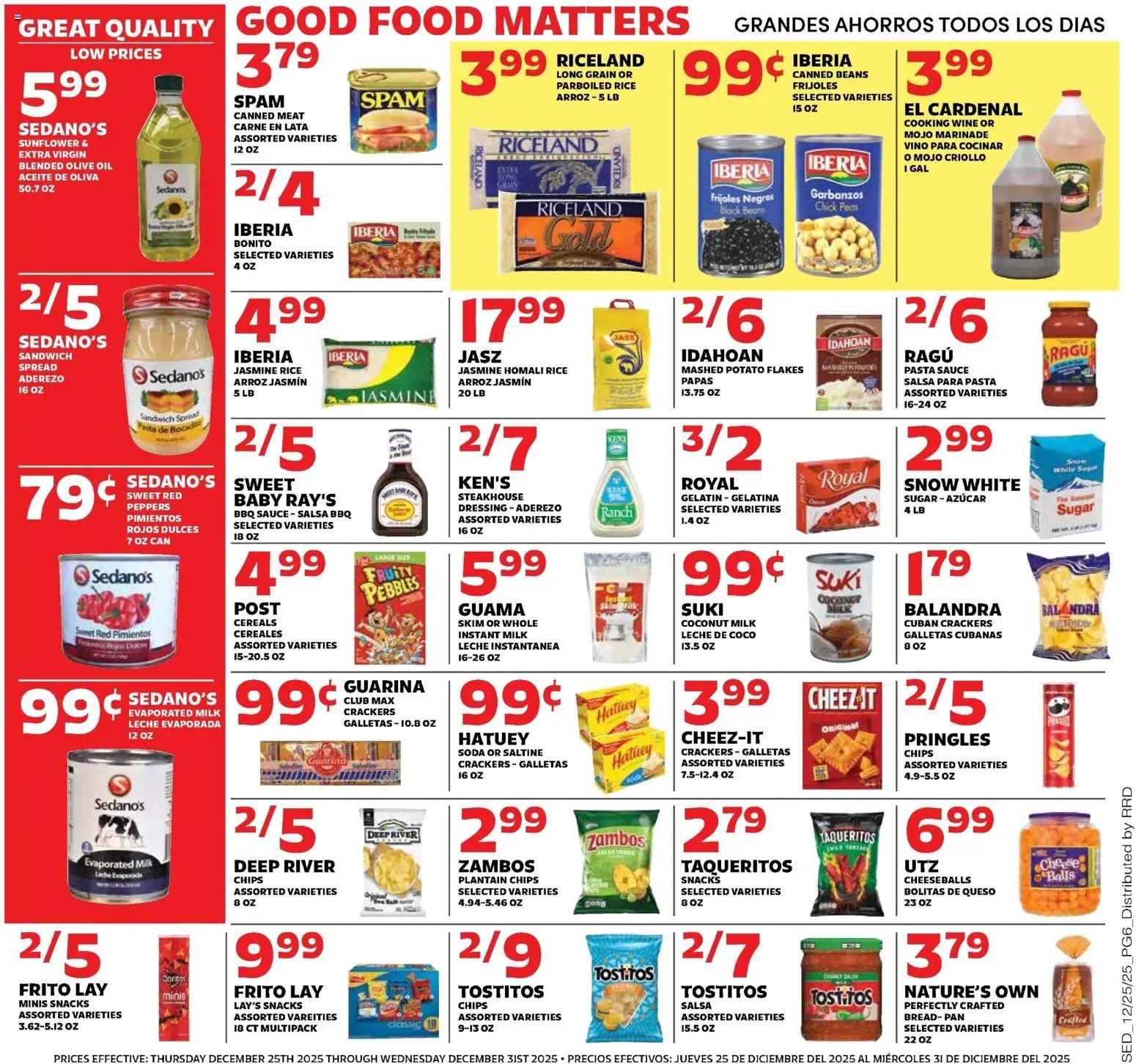 Sedano's offer from 12/25/2025 Weekly Ad