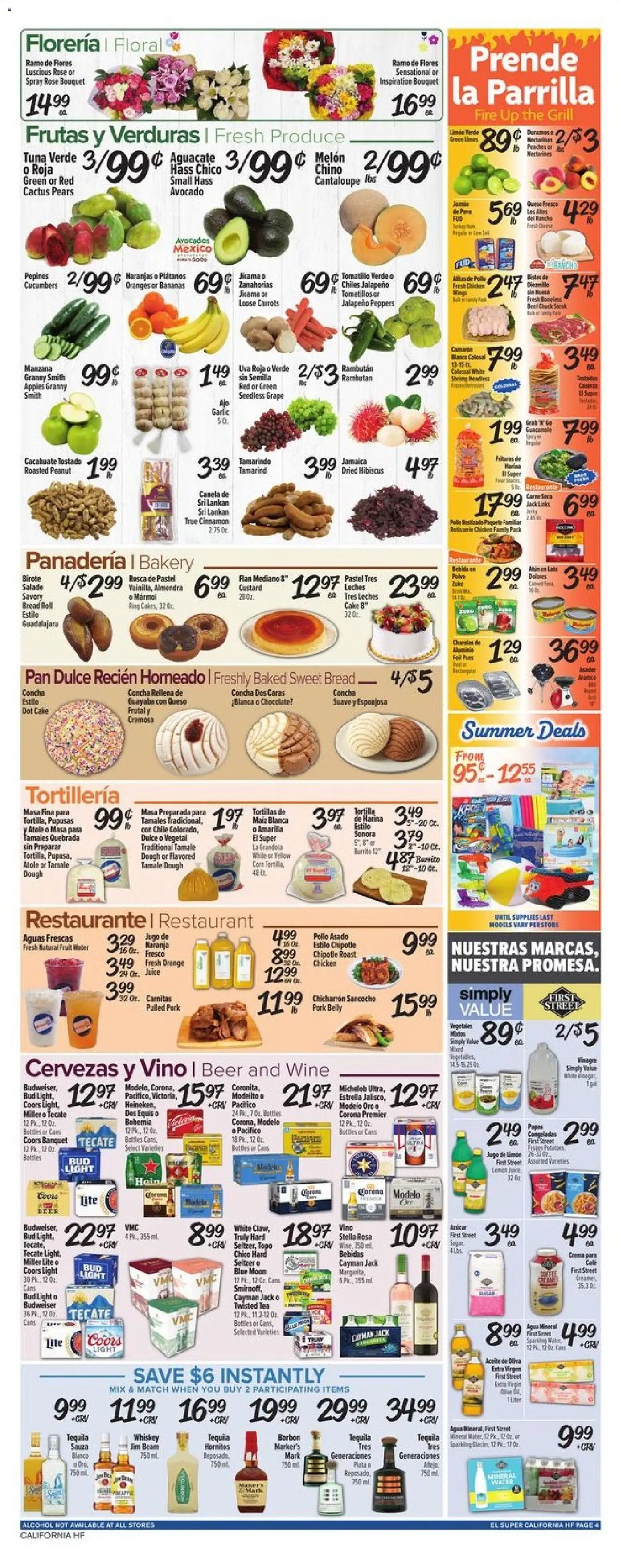 El Super offer from 08/05/2026 El Super Weekly Ad - CA