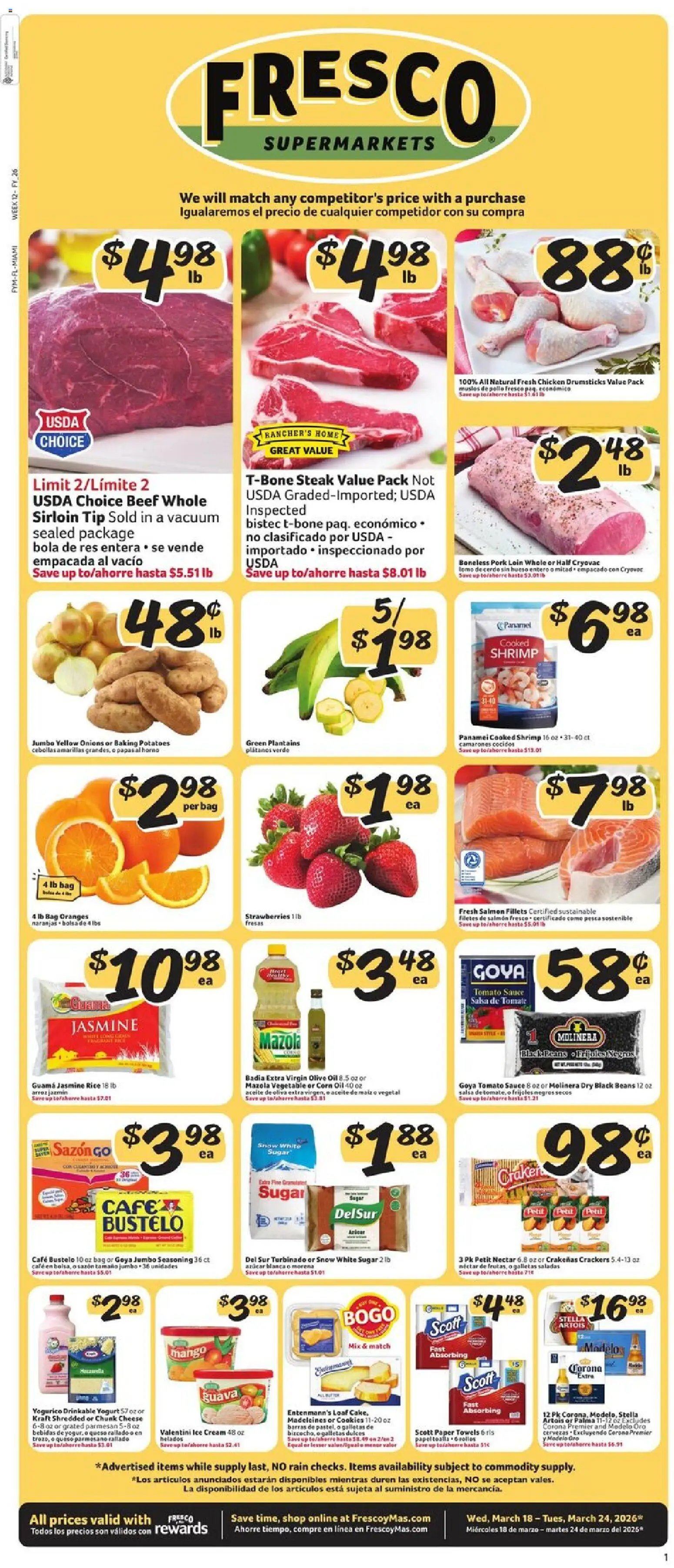 Fresco y Más offer from 03/18/2026 Fresco y Más Weekly Ad
