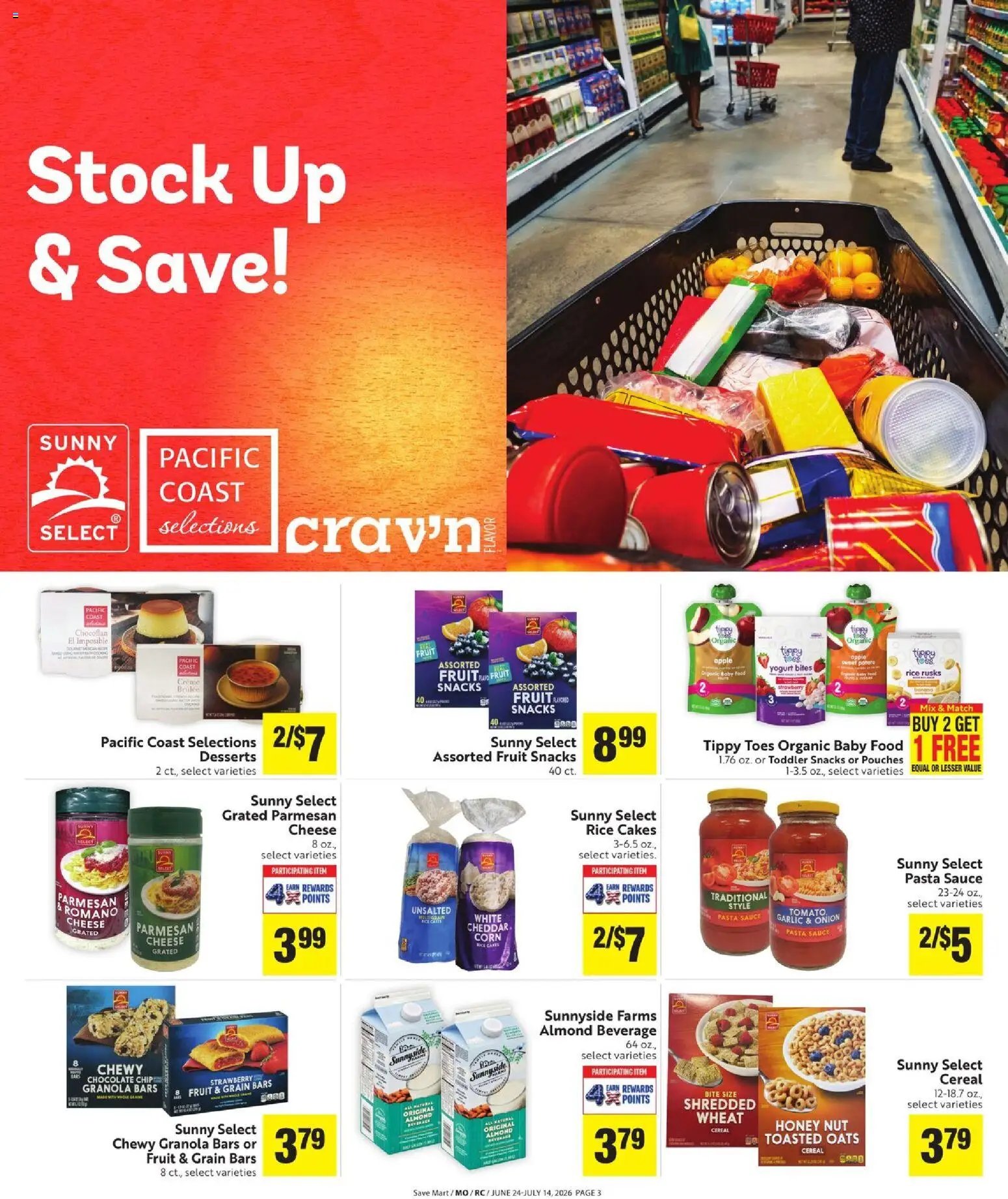 Save Mart offer from 06/24/2026 Save Mart Online Savings Guide