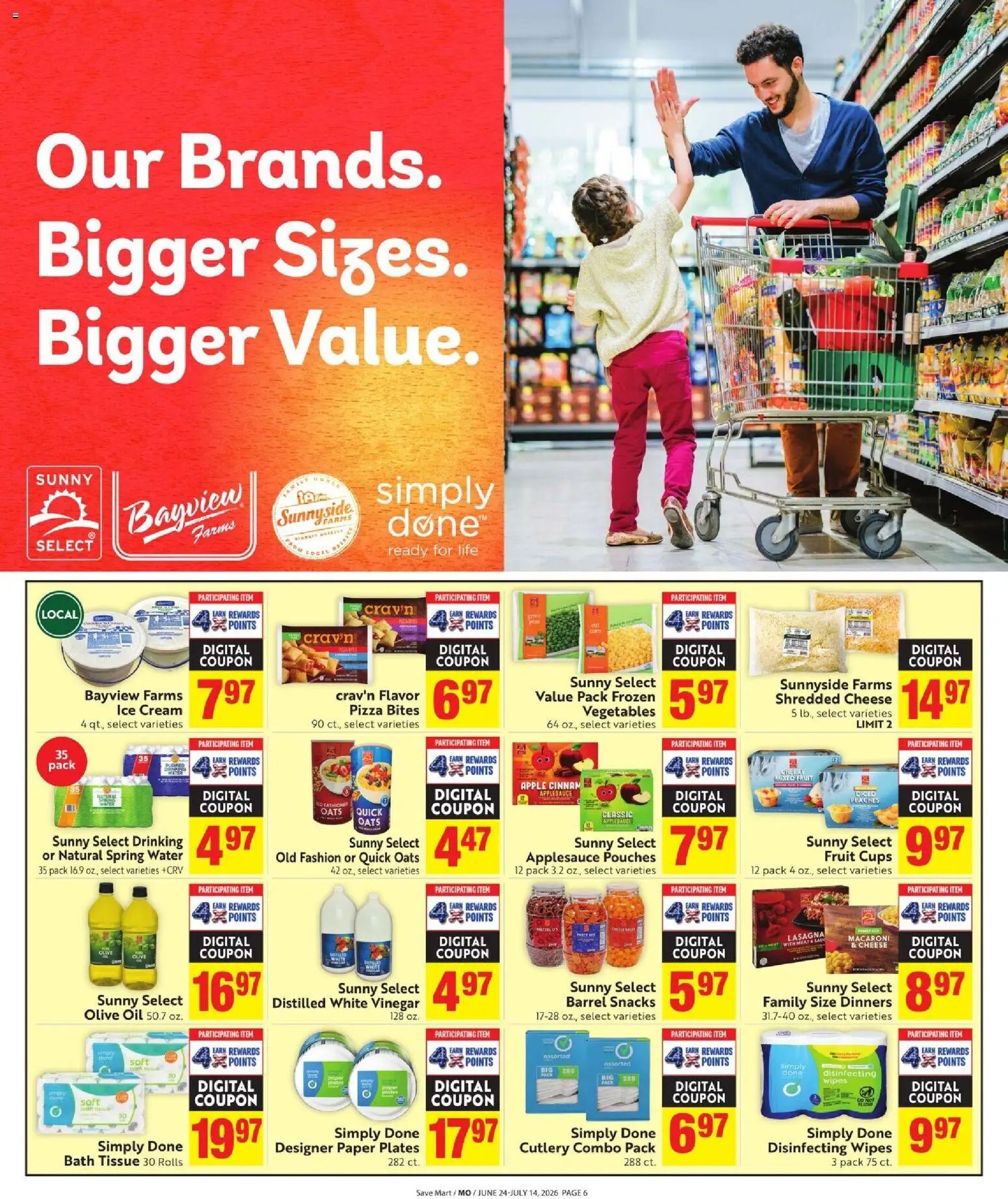 Save Mart offer from 06/24/2026 Save Mart Online Savings Guide