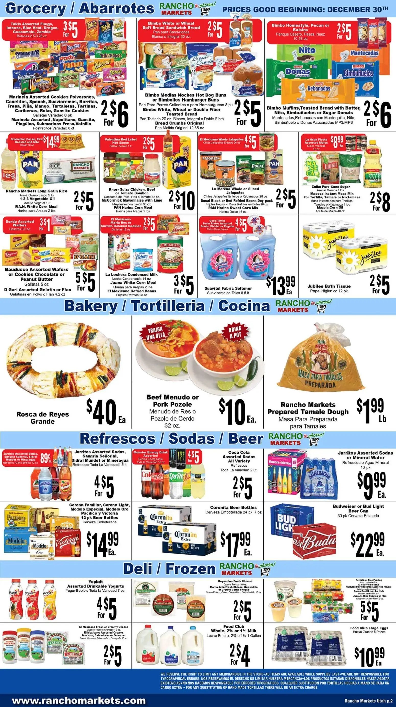 Rancho Markets offer from 12/30/2025 Weekly Ad