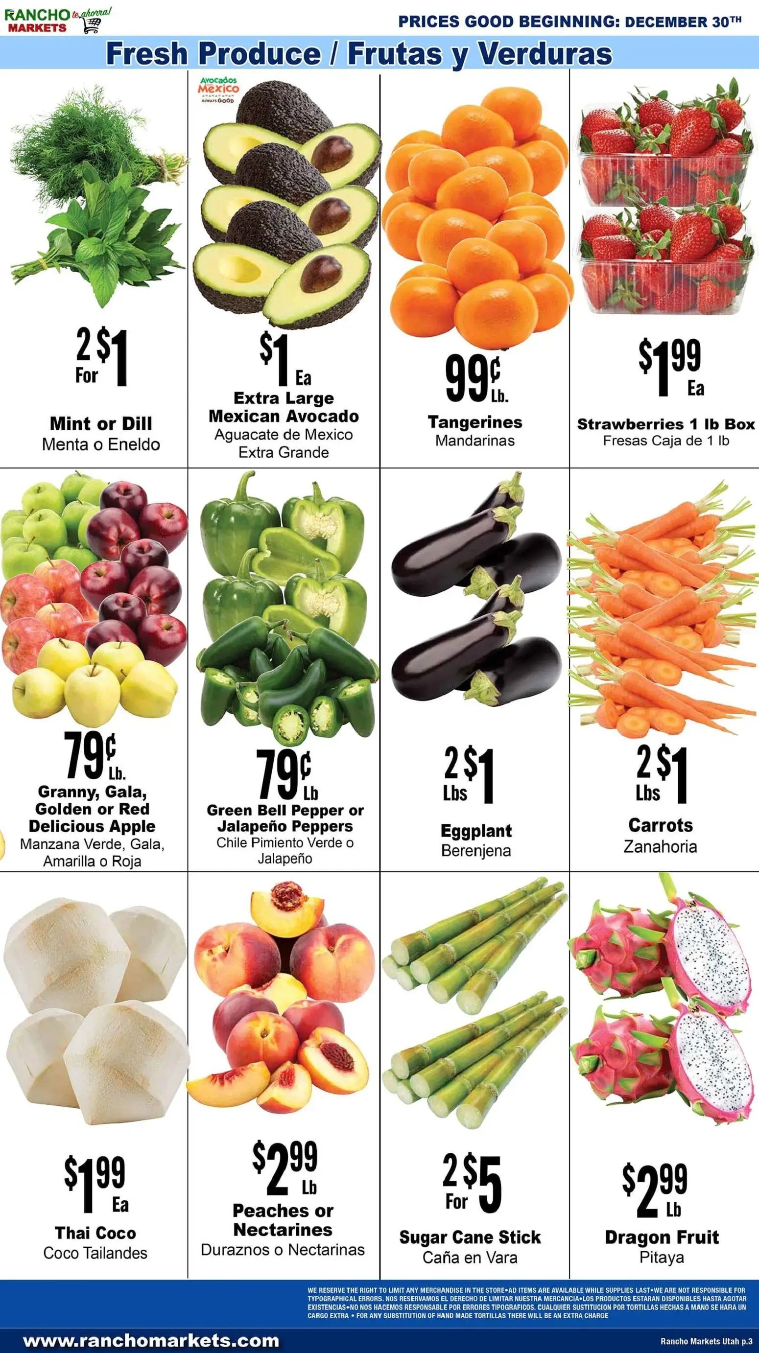 Rancho Markets offer from 12/30/2025 Weekly Ad